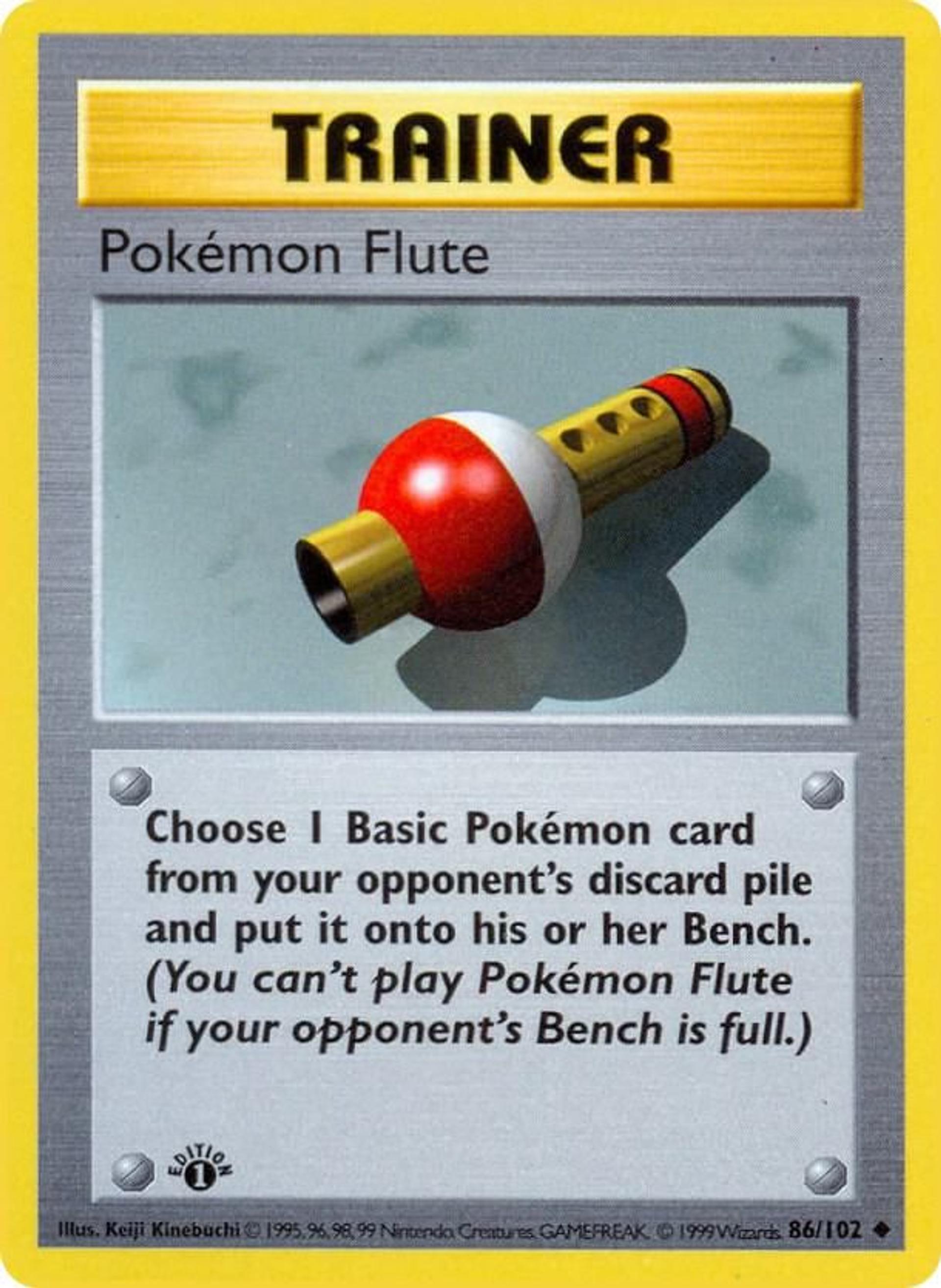 Pokemon Flute — Base Set (Shadowless) — Pokemon