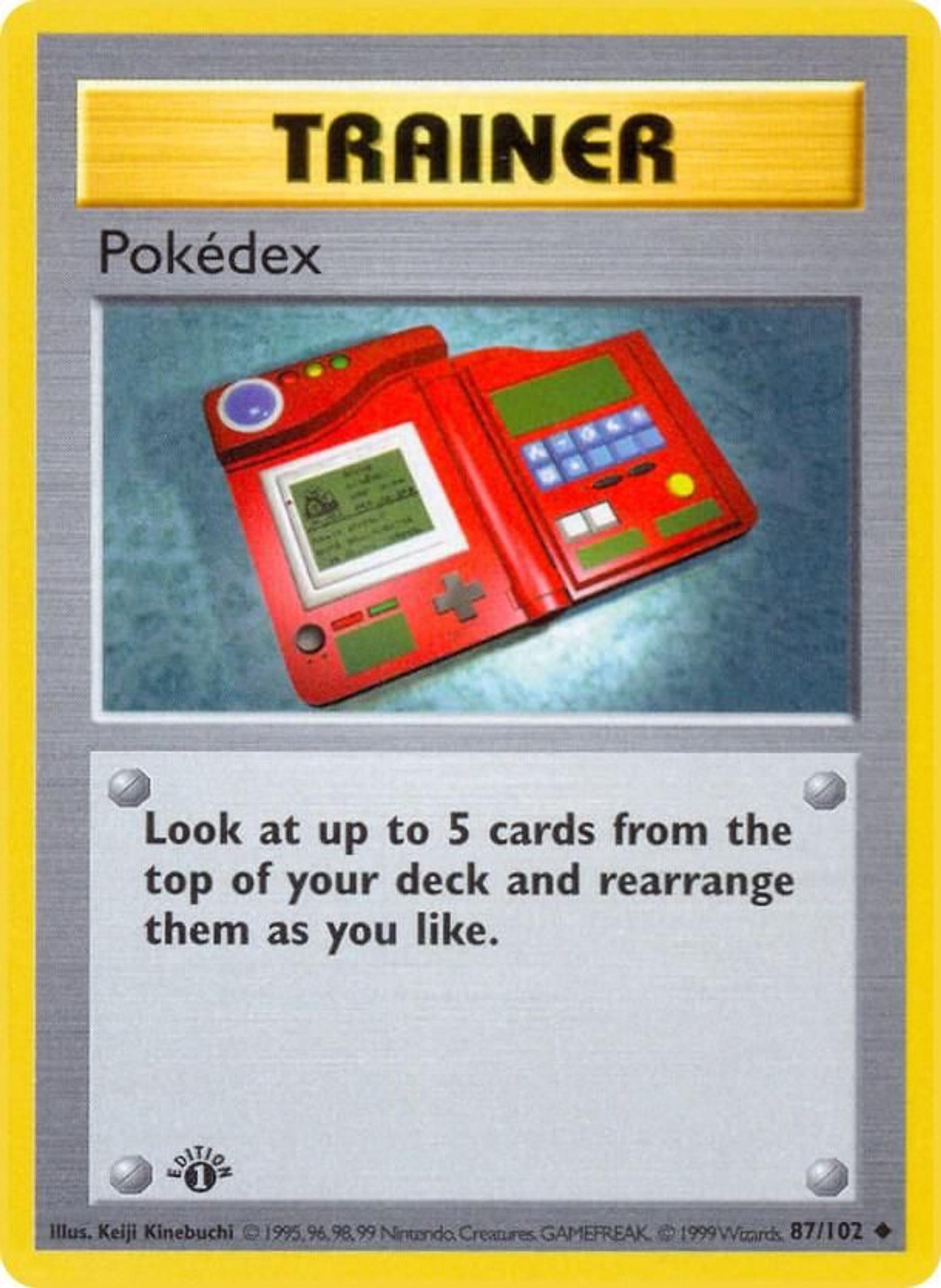 Pokedex — Base Set (Shadowless) — Pokemon