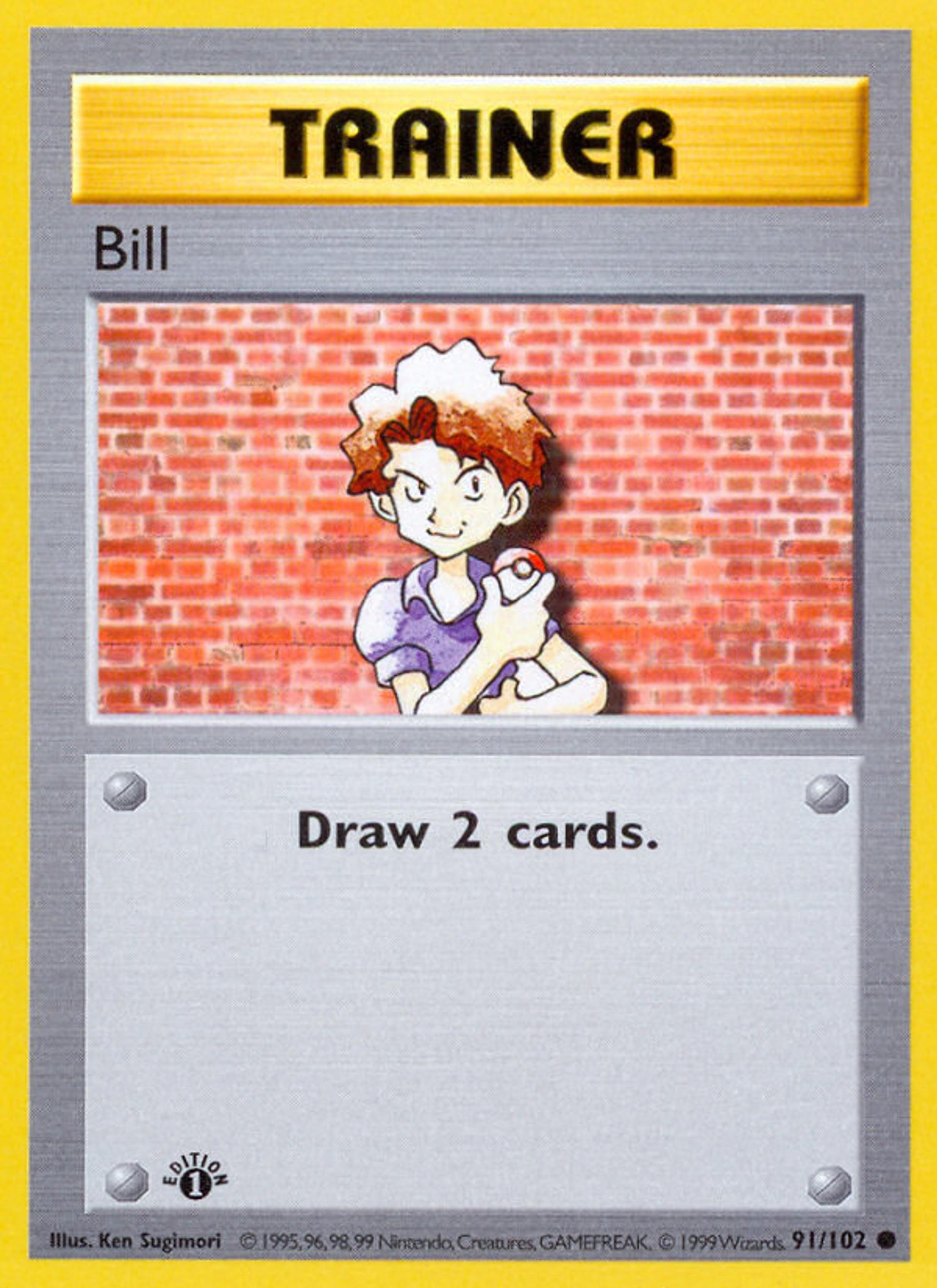 Bill — Base Set (Shadowless) — Pokemon
