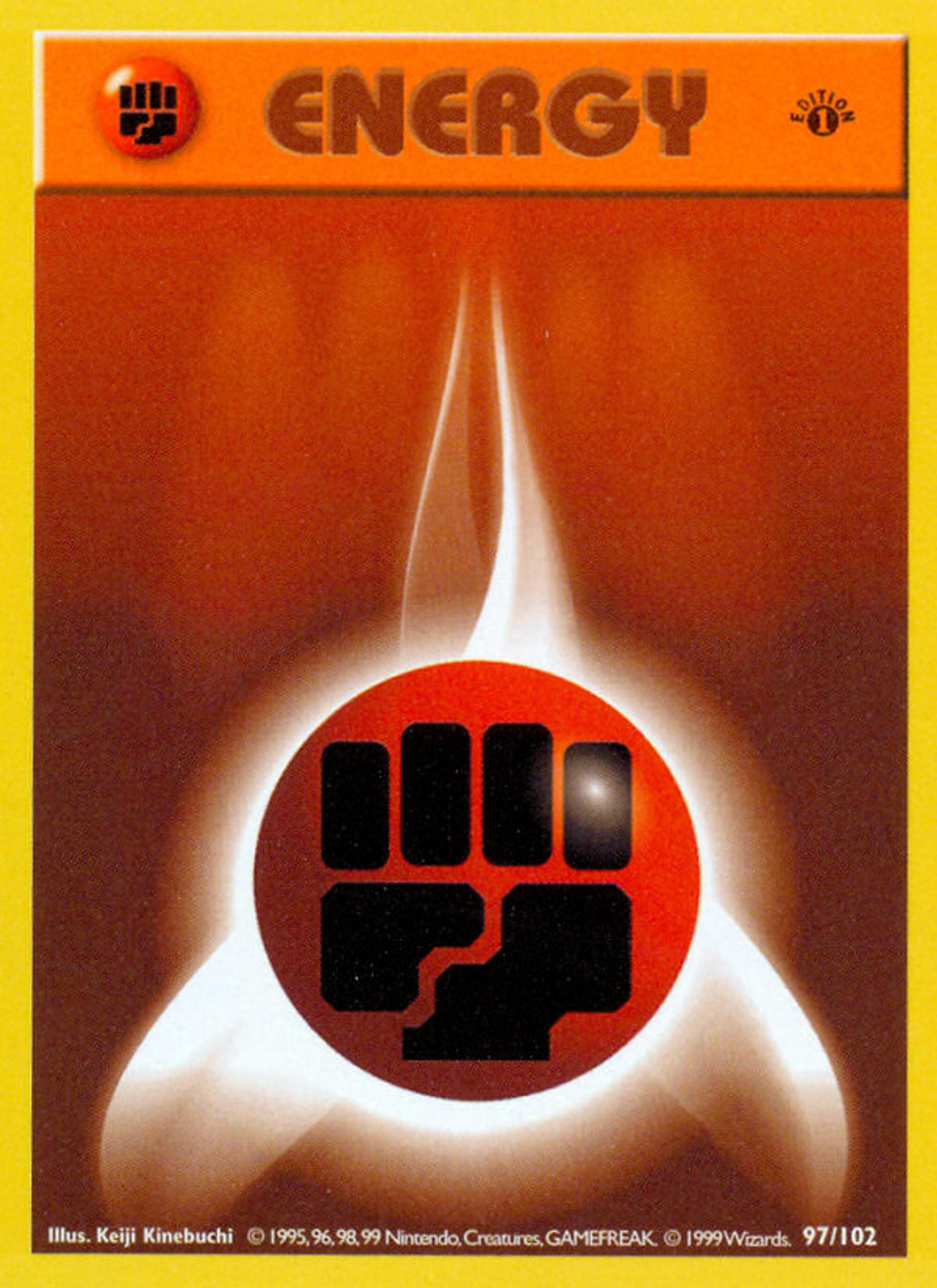 Fighting Energy — Base Set (Shadowless) — Pokemon