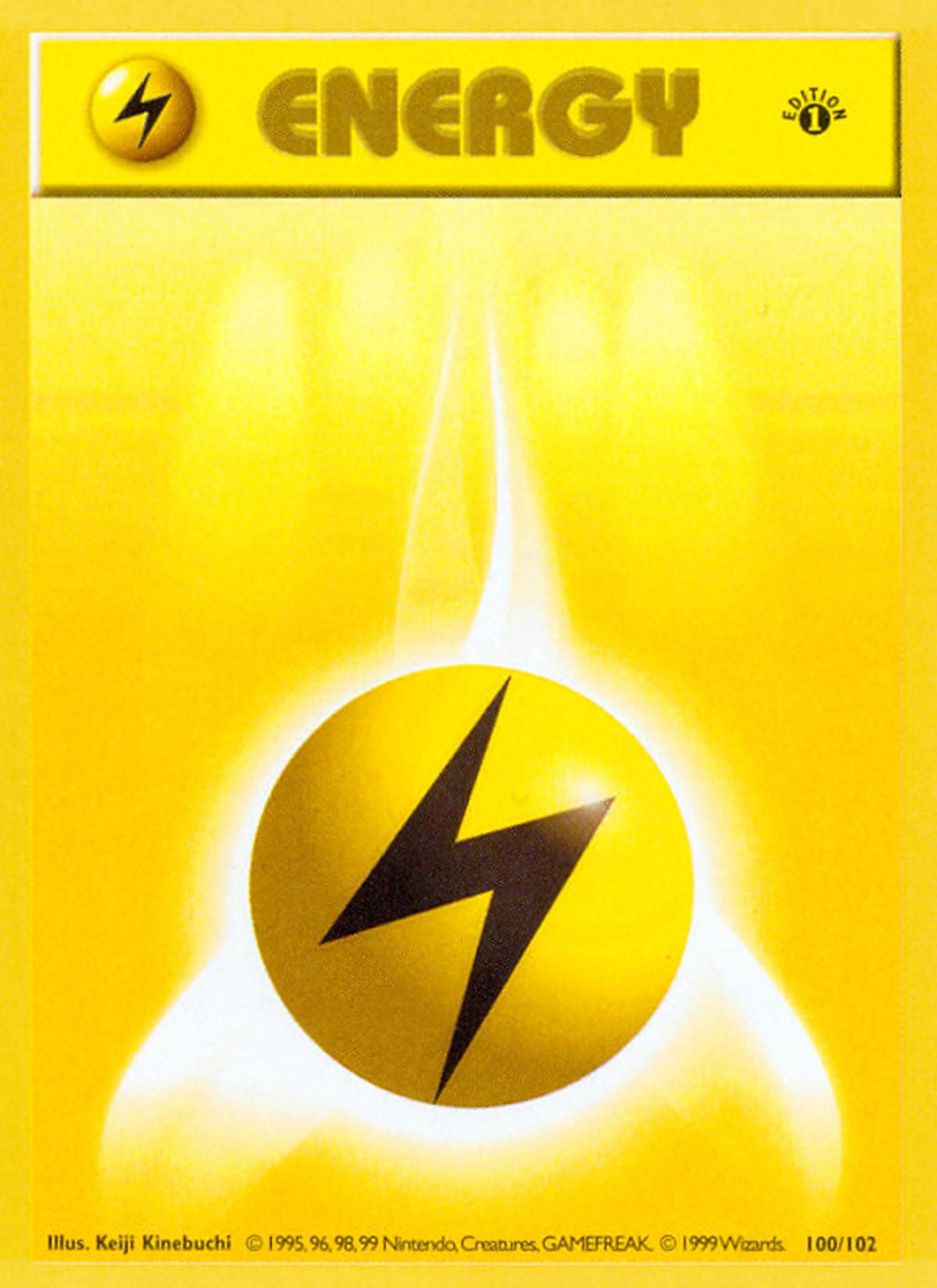 Lightning Energy — Base Set (Shadowless) — Pokemon