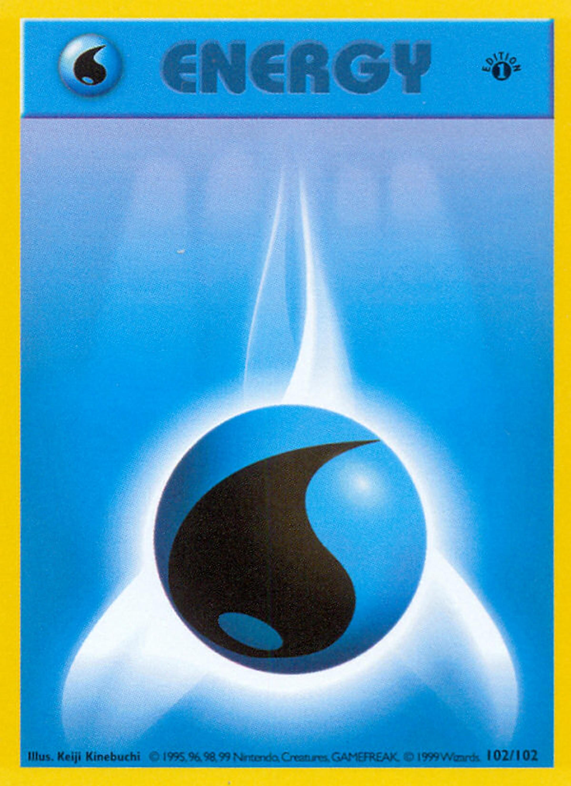Water Energy — Base Set (Shadowless) — Pokemon