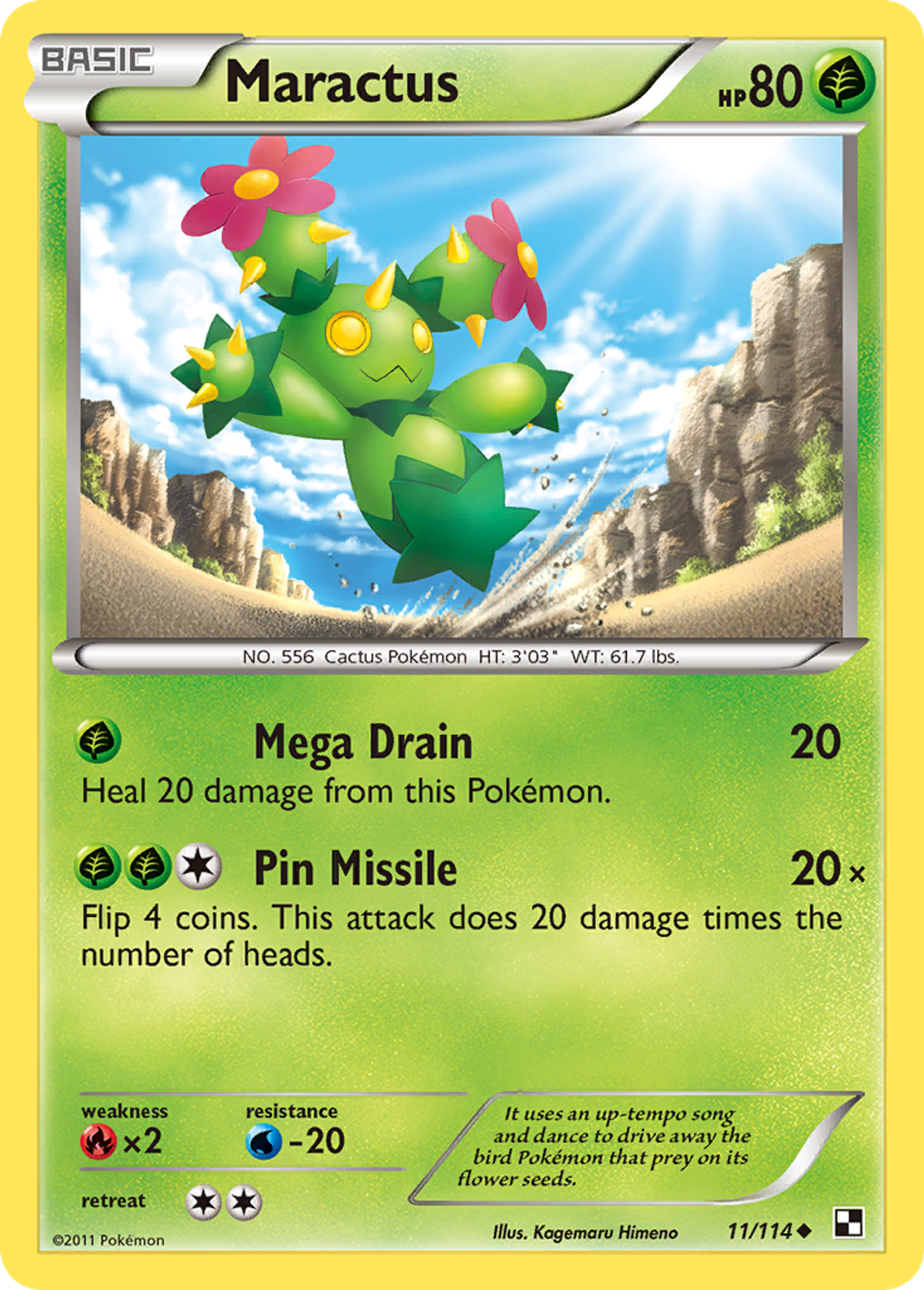 Maractus — Black and White — Pokemon