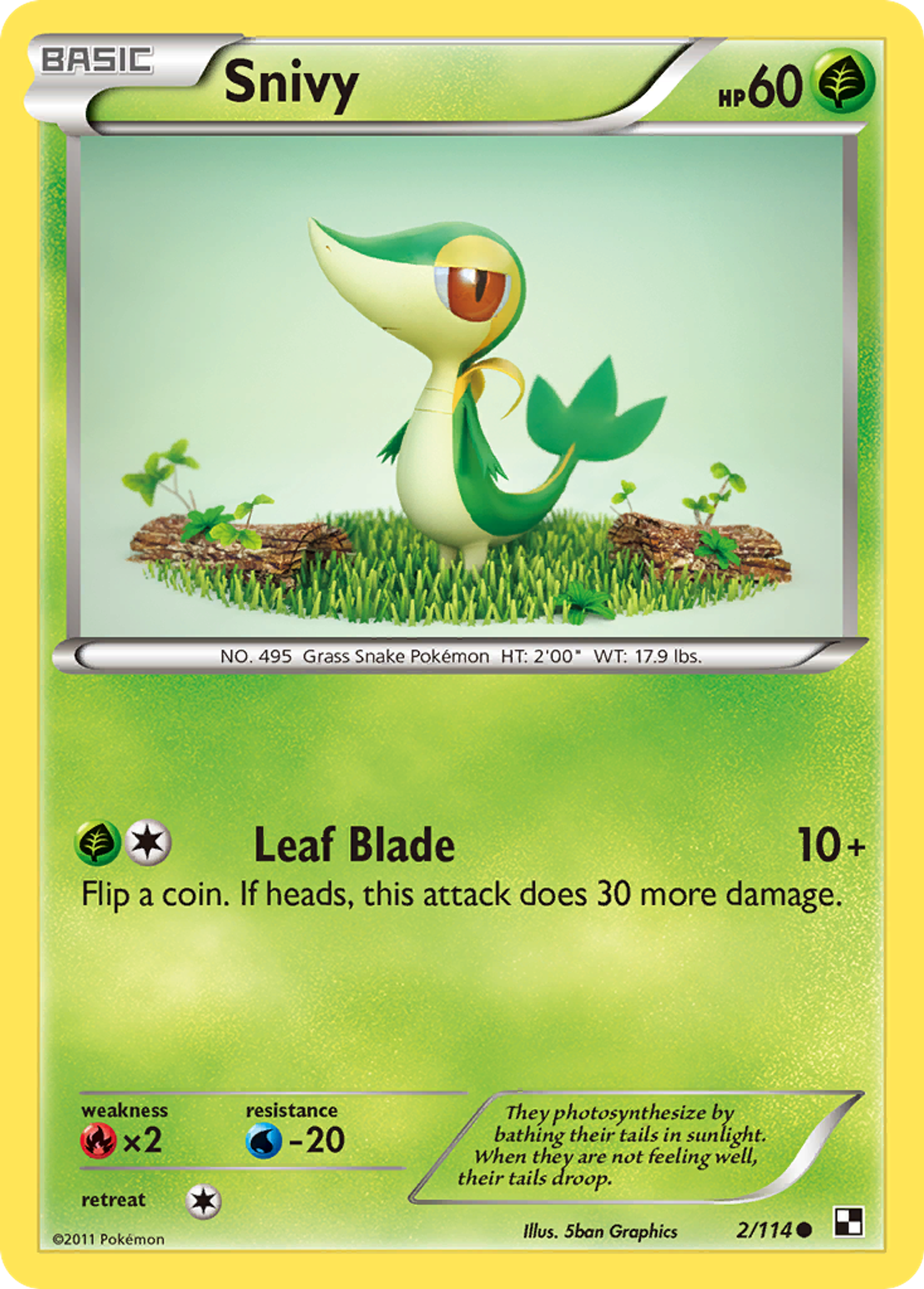 Snivy — Black and White — Pokemon