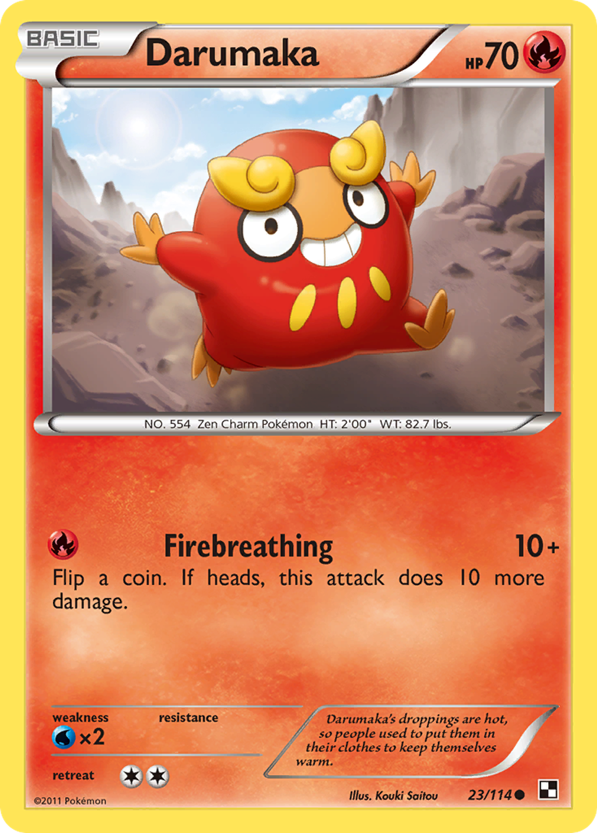 Darumaka — Black and White — Pokemon