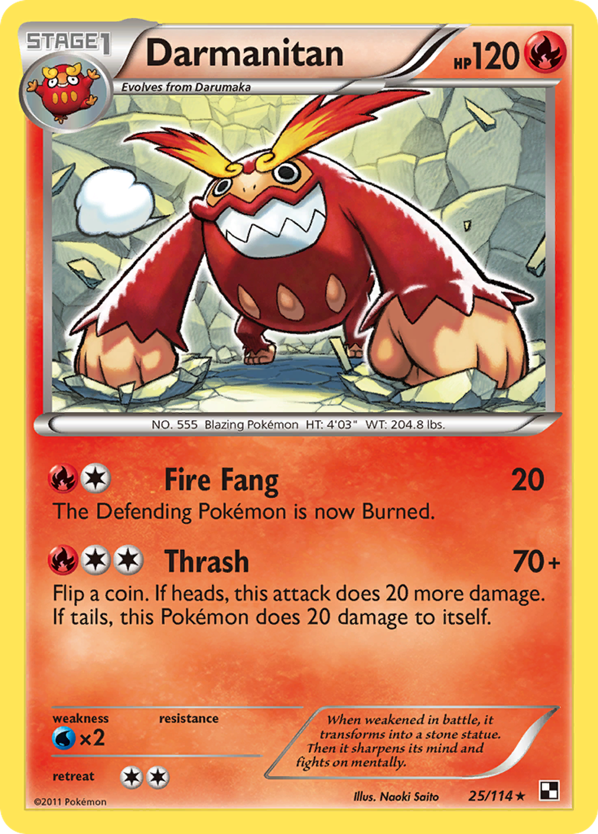 Darmanitan — Black and White — Pokemon
