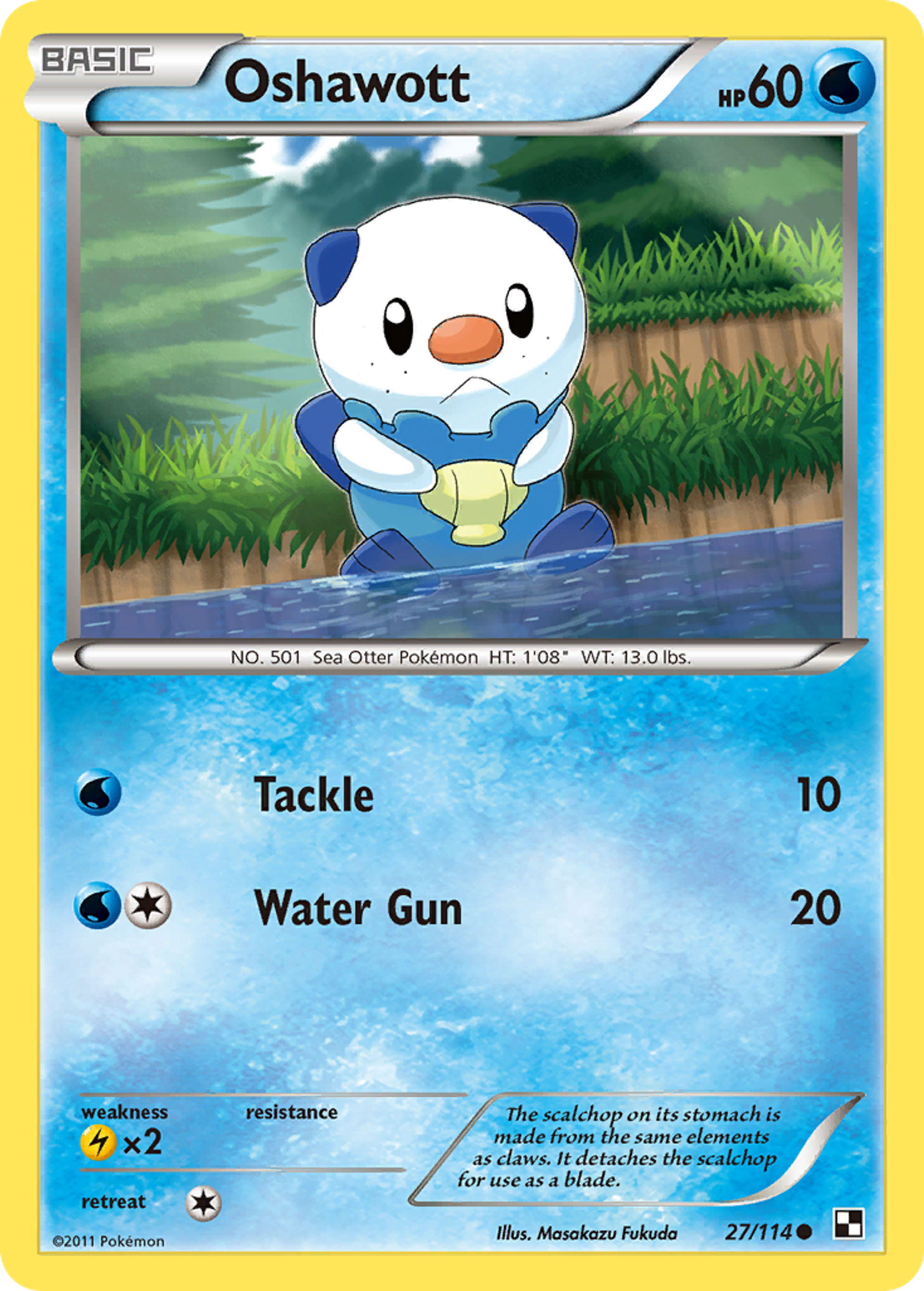 Oshawott — Black and White — Pokemon