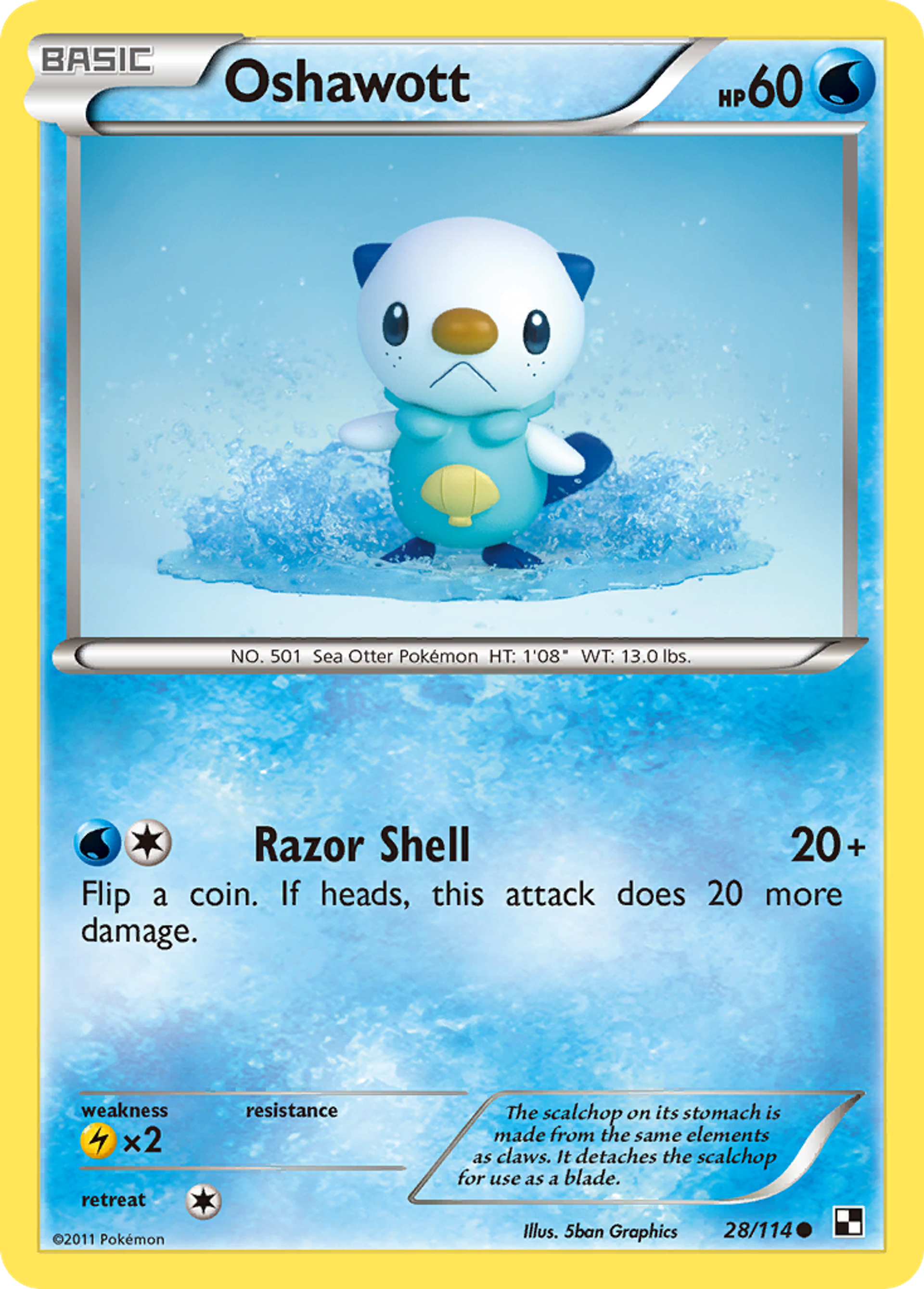 Oshawott — Black and White — Pokémon