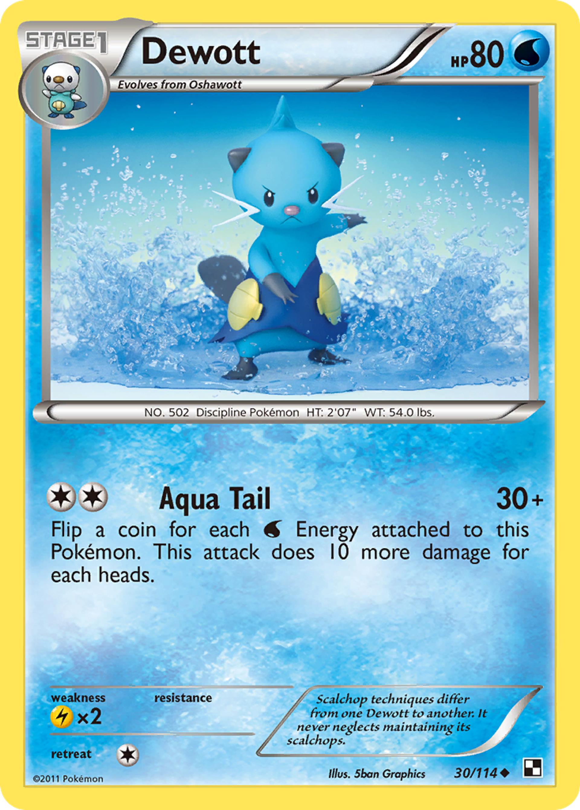 Dewott — Black and White — Pokemon