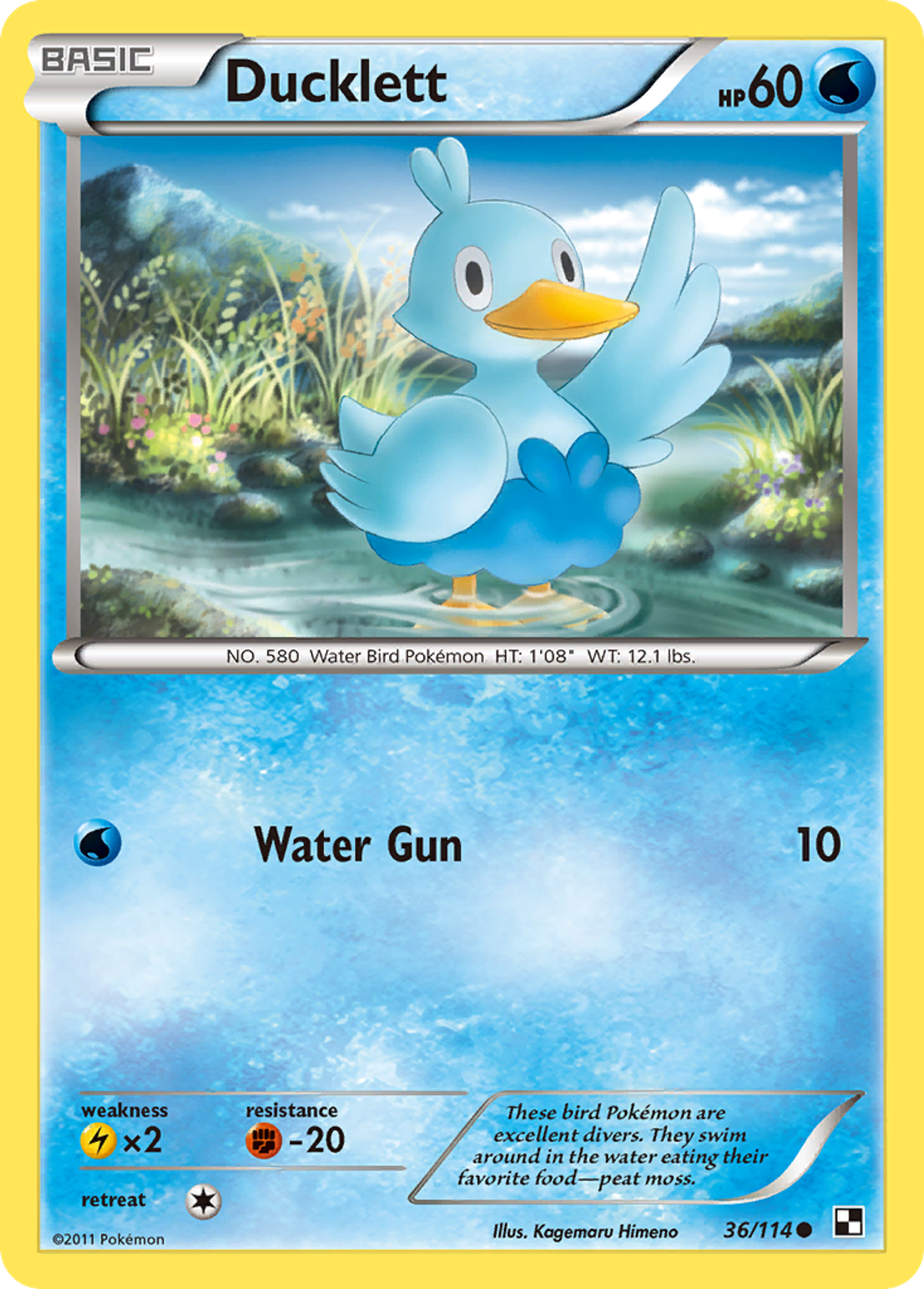Ducklett — Black and White — Pokemon