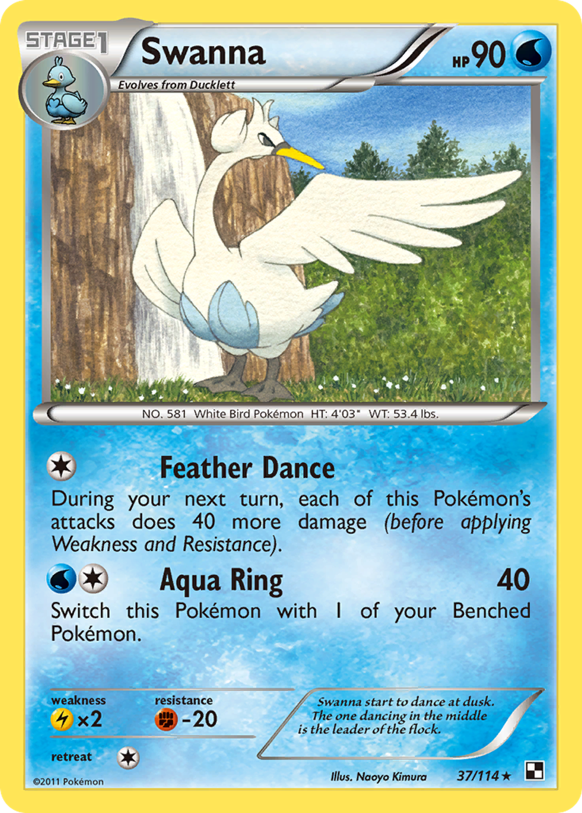 Swanna — Black and White — Pokemon