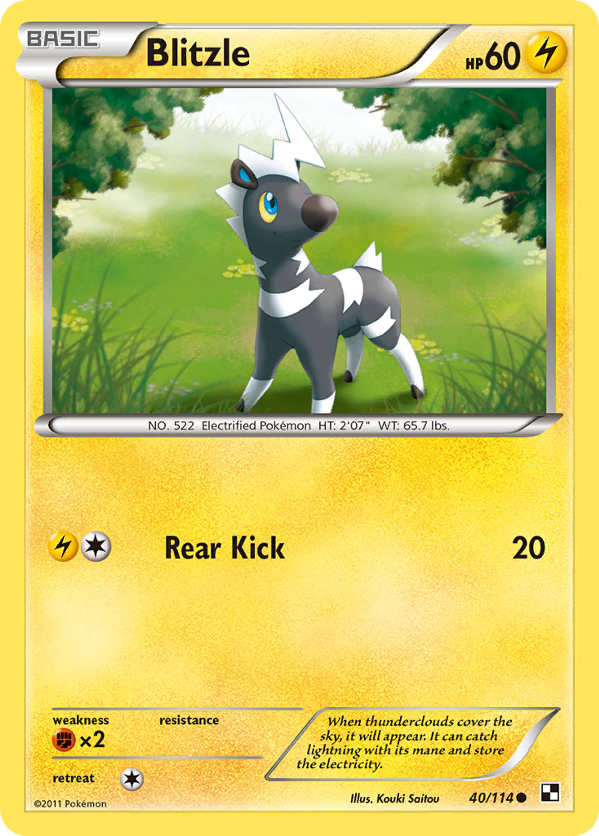 Blitzle — Black and White — Pokemon