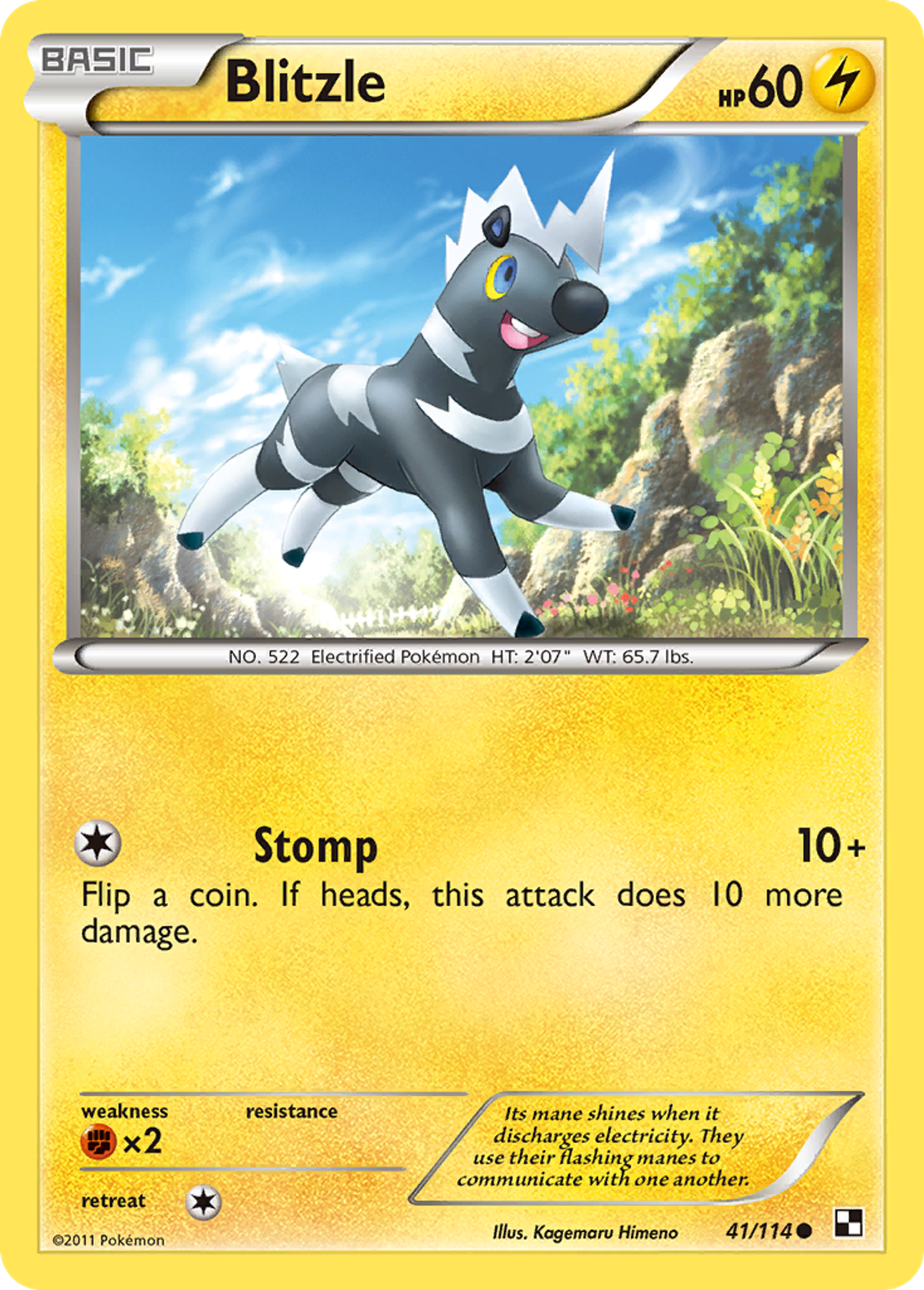 Blitzle — Black and White — Pokemon