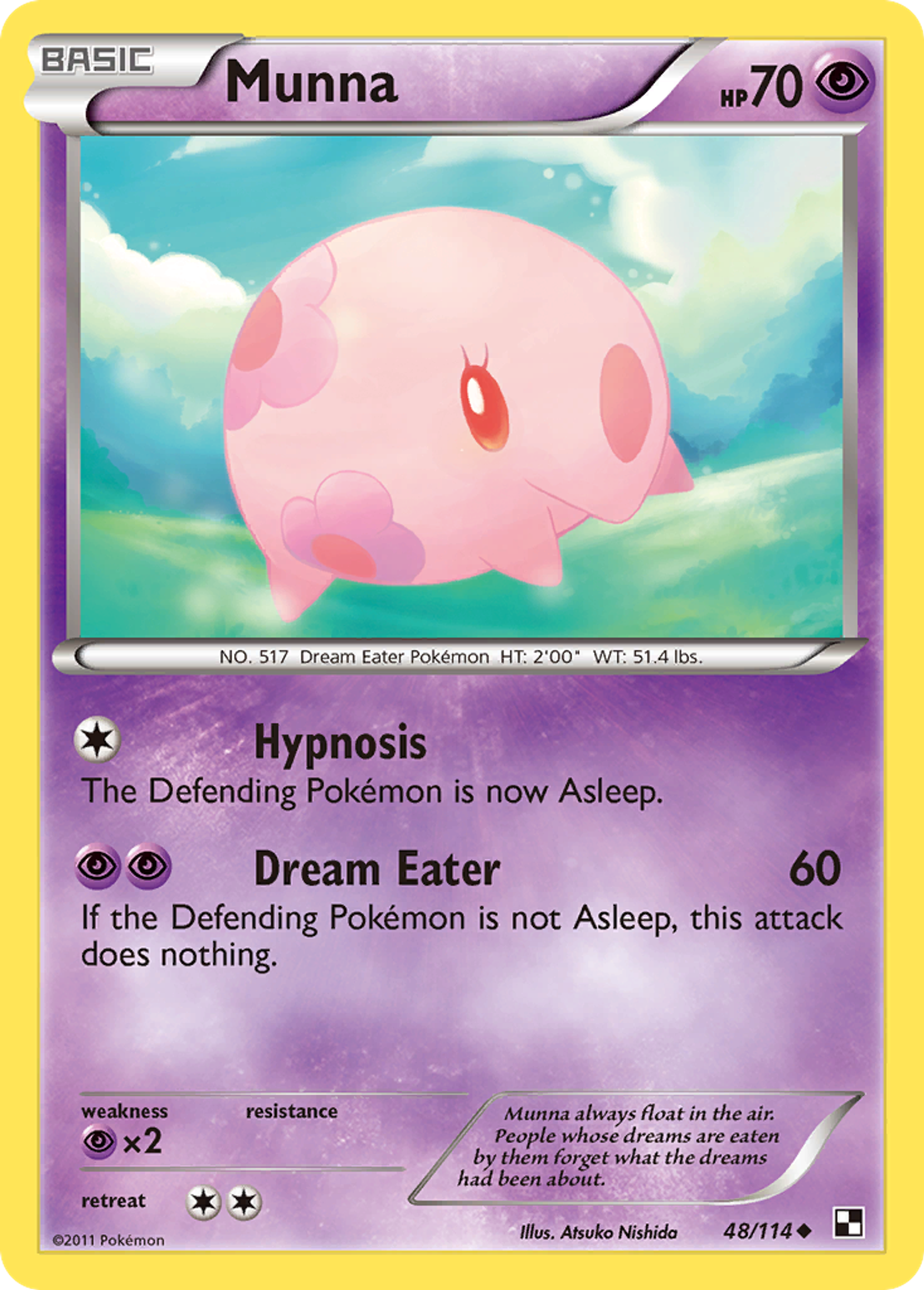 Munna — Black and White — Pokemon