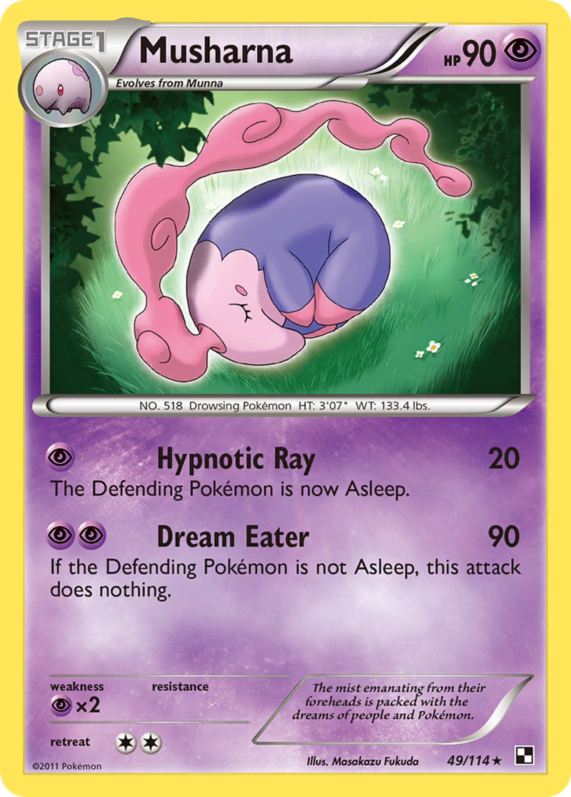 Musharna — Black and White — Pokemon