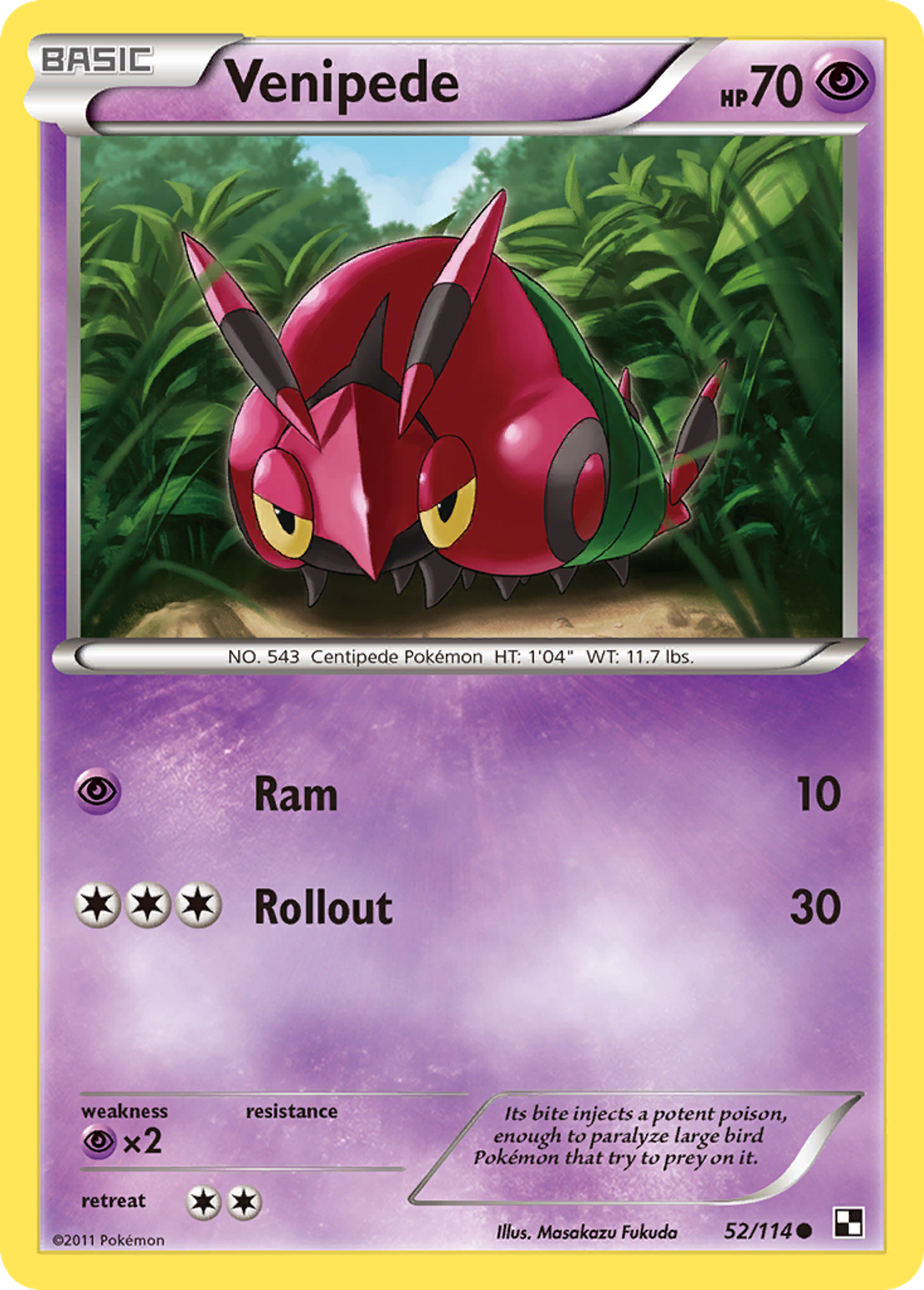 Venipede — Black and White — Pokemon