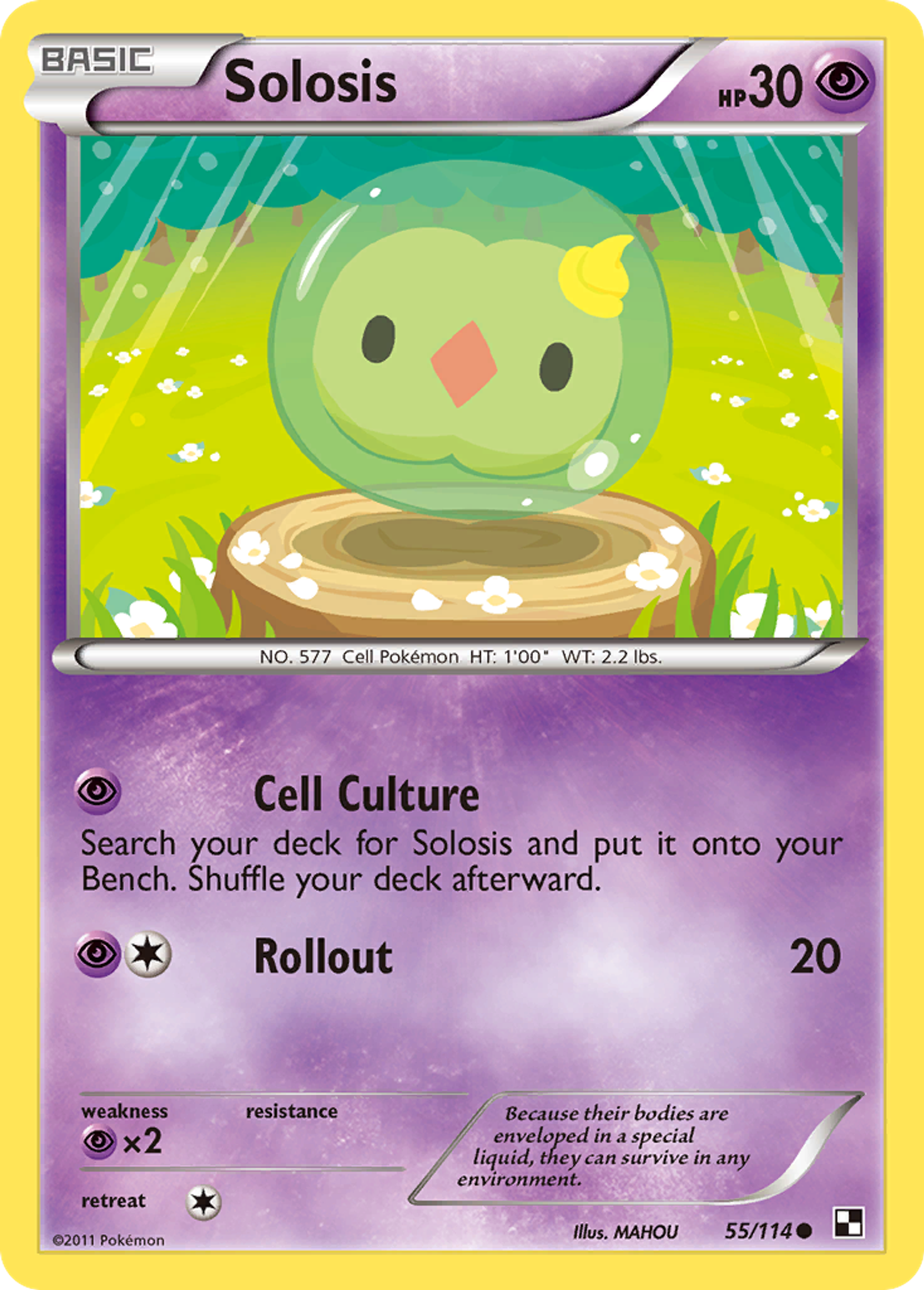 Solosis — Black and White — Pokemon