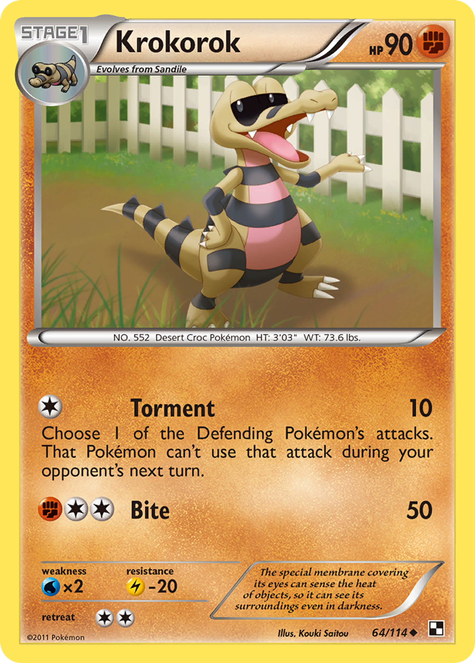 Krokorok — Black and White — Pokemon