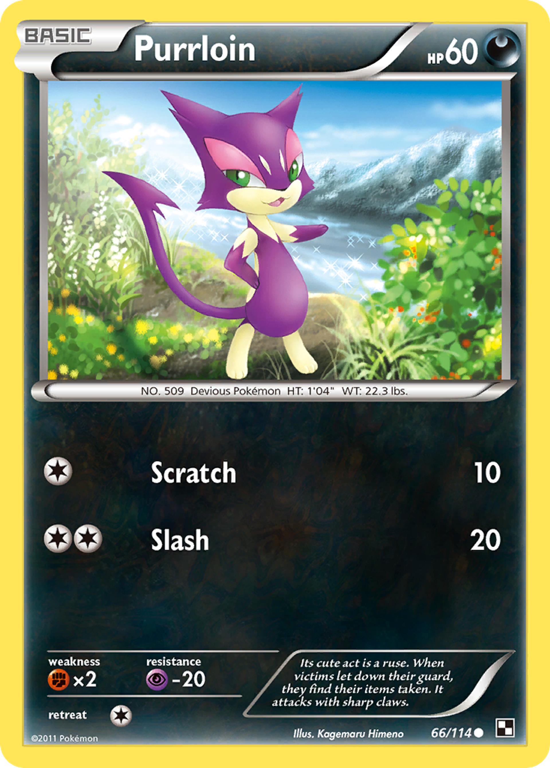 Purrloin — Black and White — Pokémon