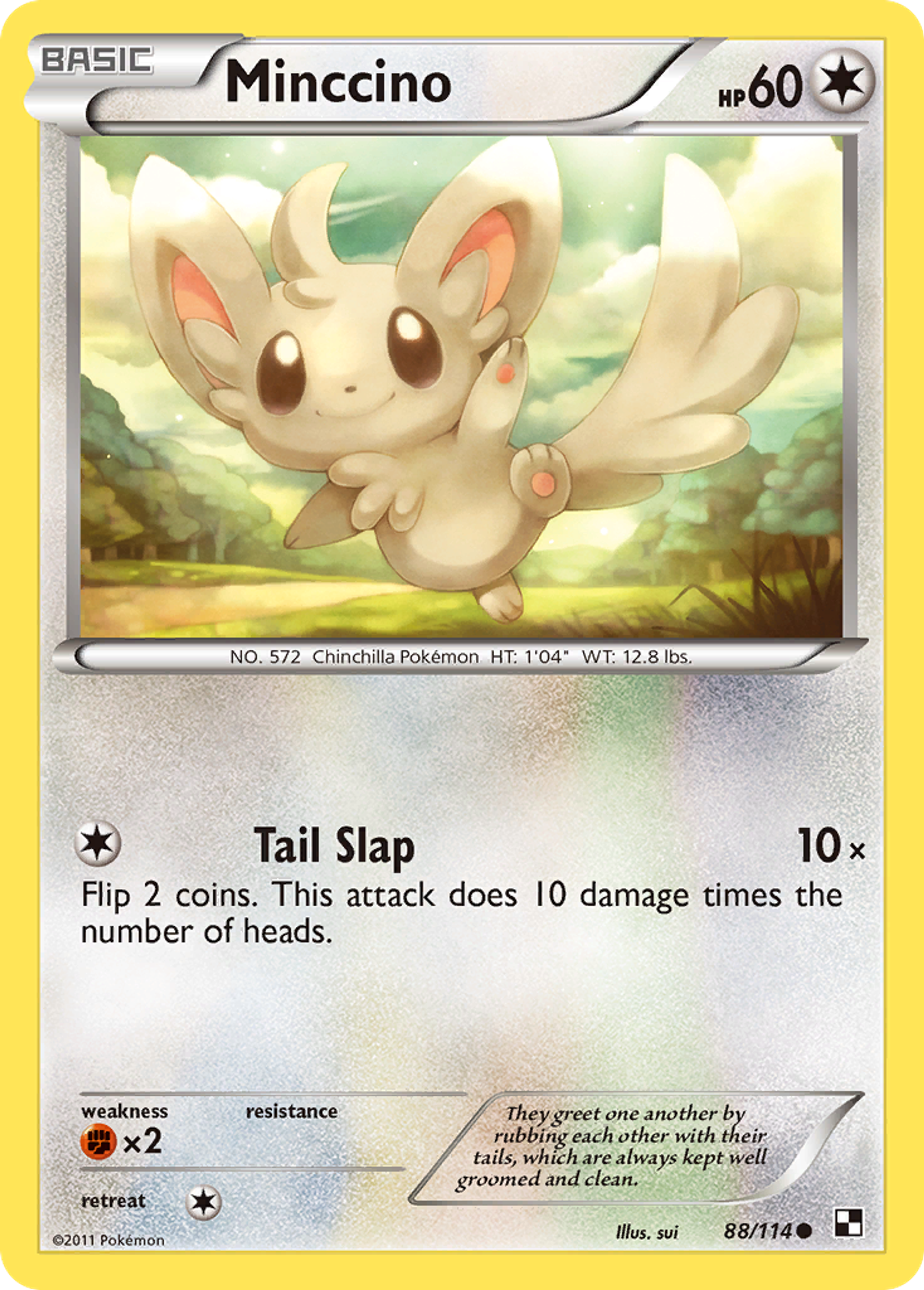 Minccino — Black and White — Pokemon