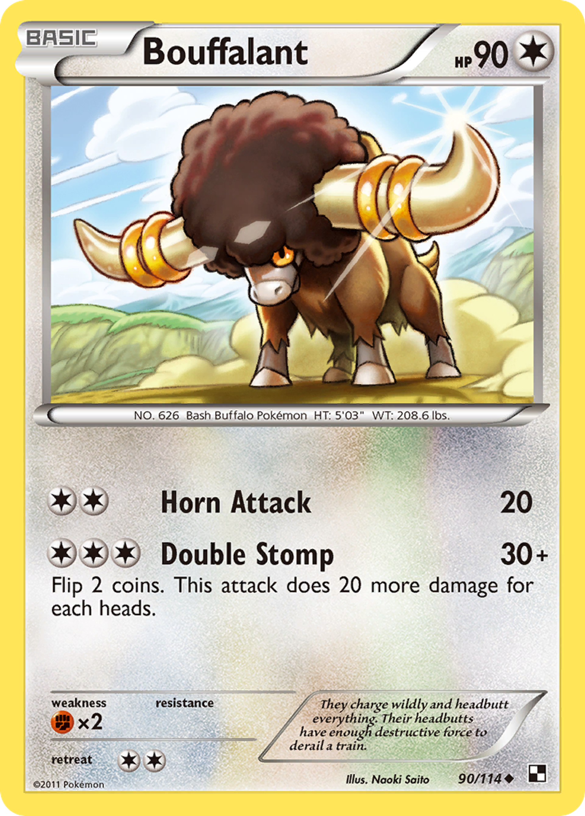 Bouffalant — Black and White — Pokemon