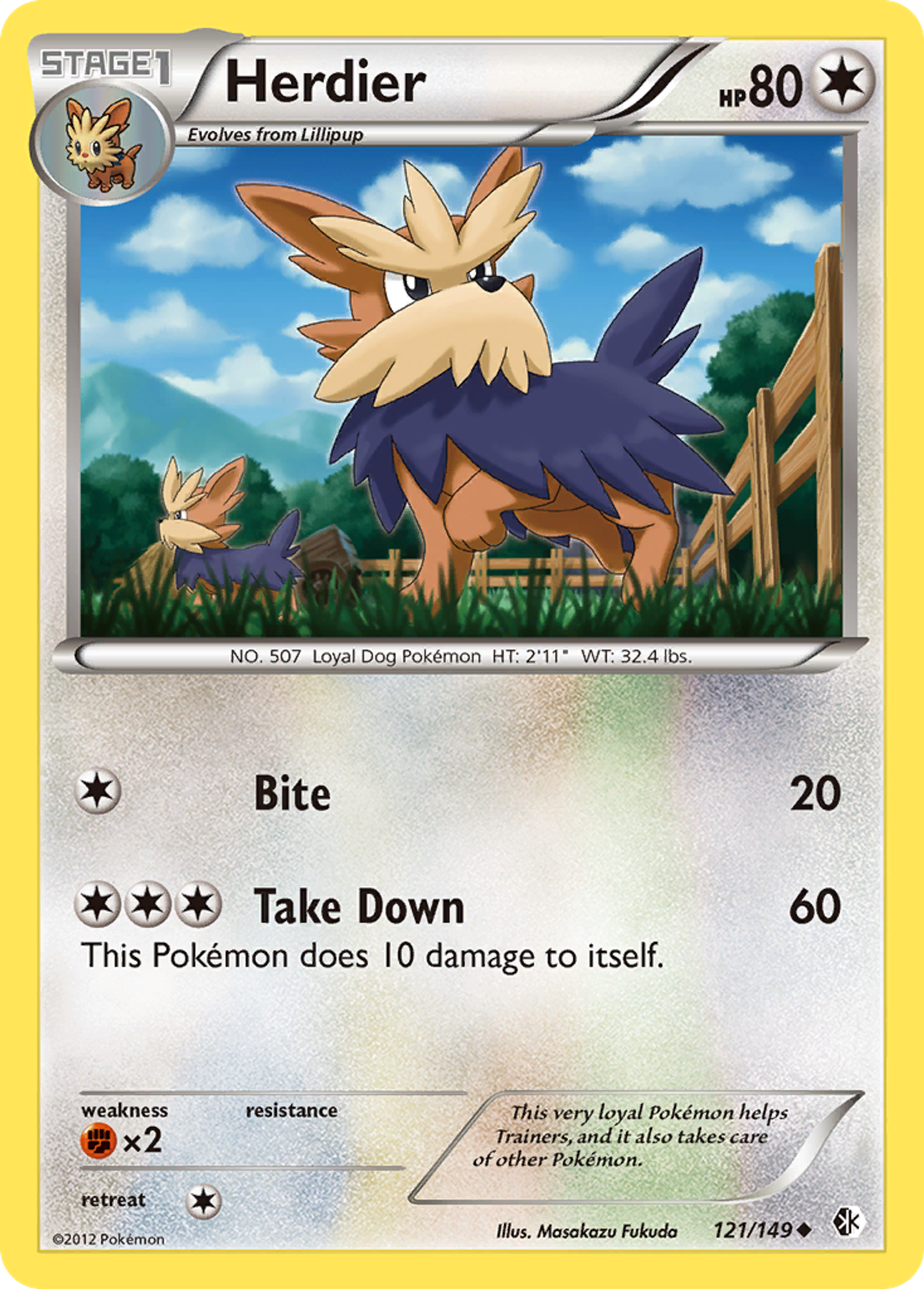 Herdier — Boundaries Crossed — Pokemon