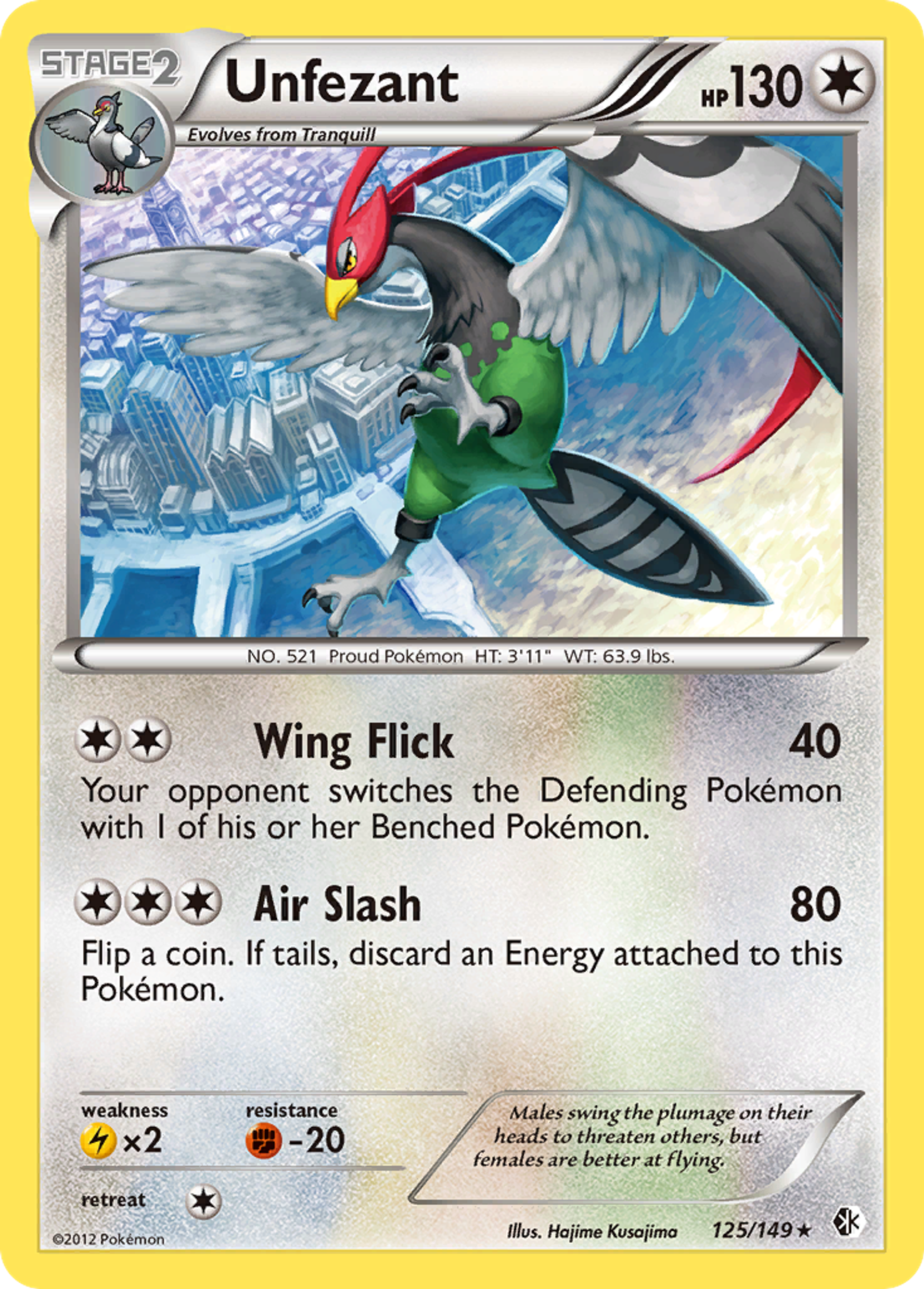 Unfezant — Boundaries Crossed — Pokemon