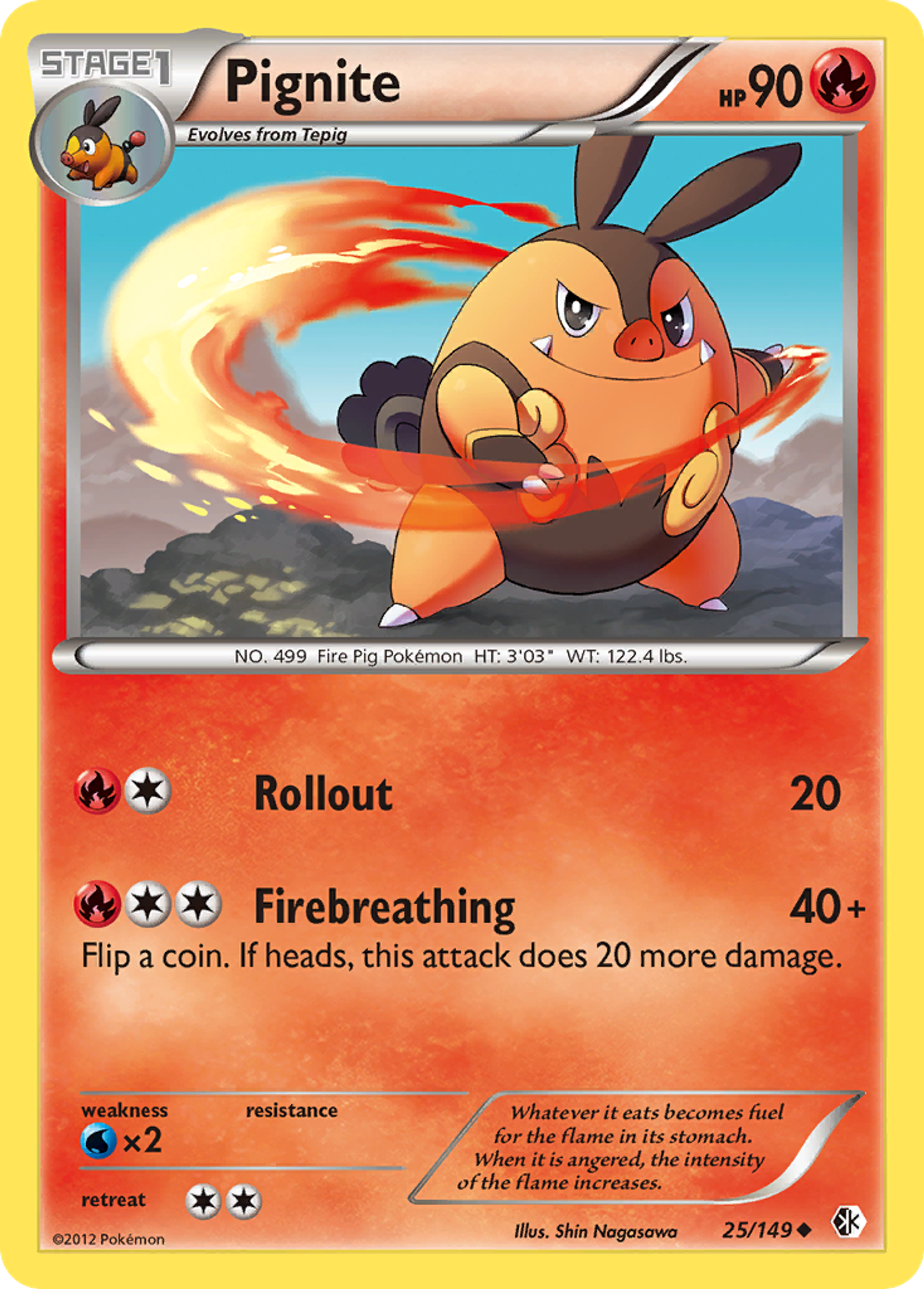 Pignite — Boundaries Crossed — Pokemon