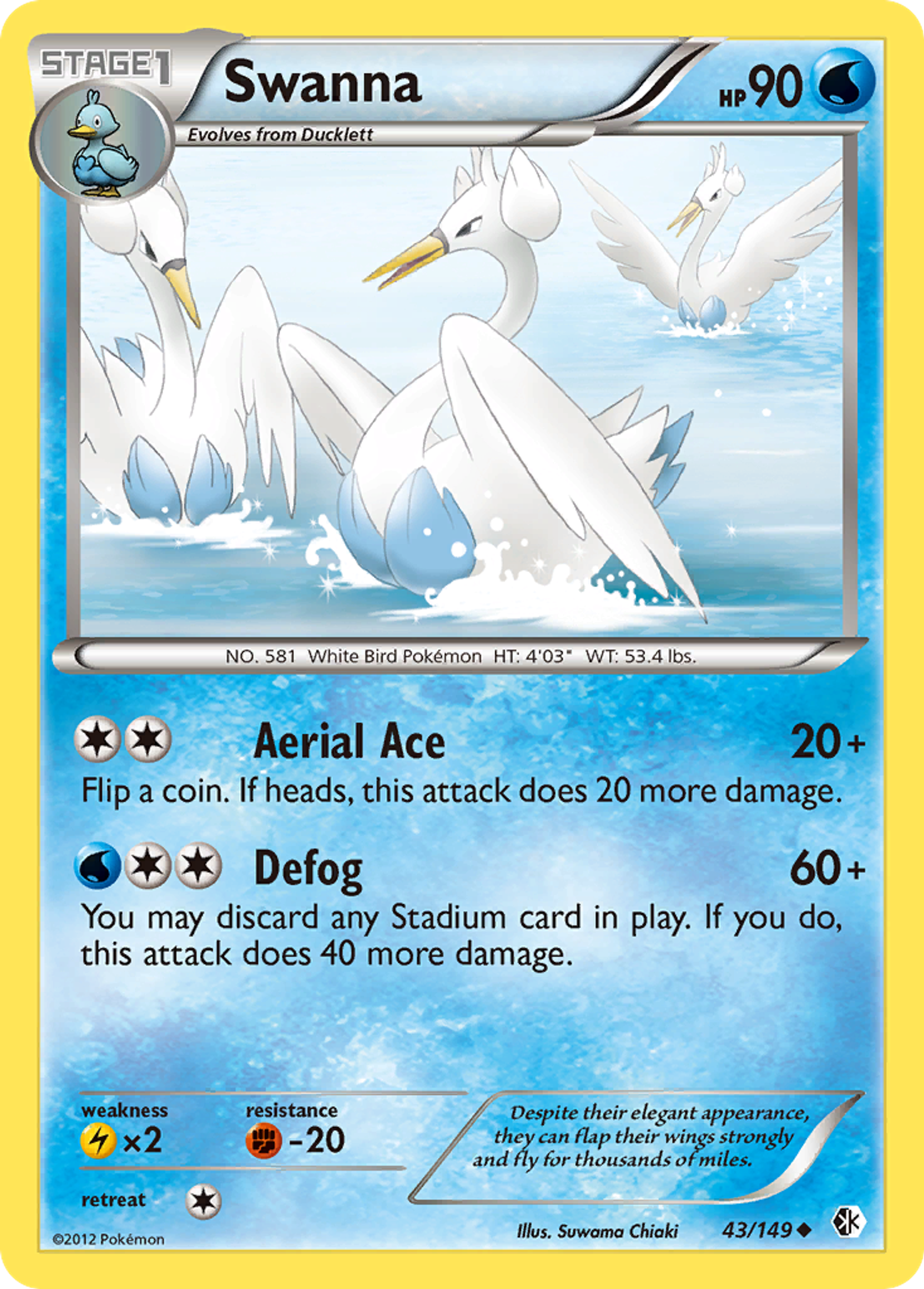 Swanna — Boundaries Crossed — Pokemon