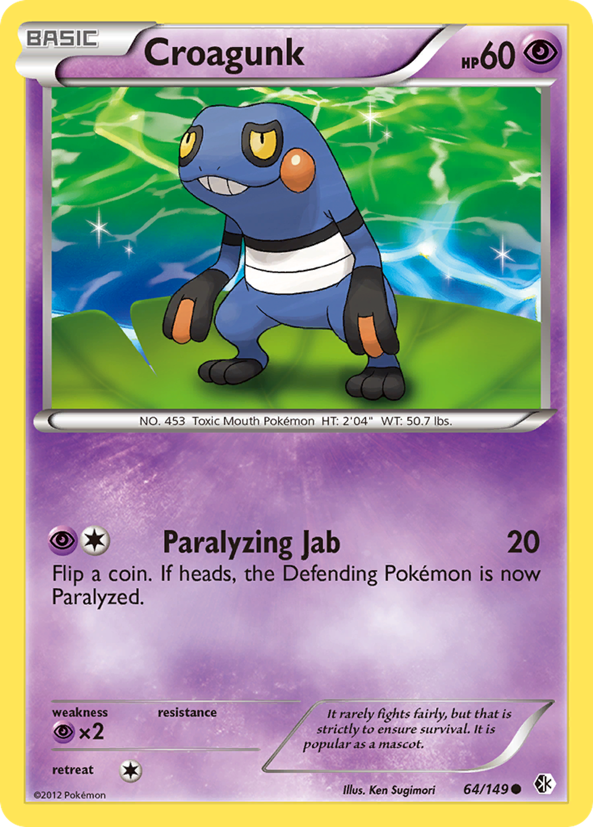 Croagunk — Boundaries Crossed — Pokemon