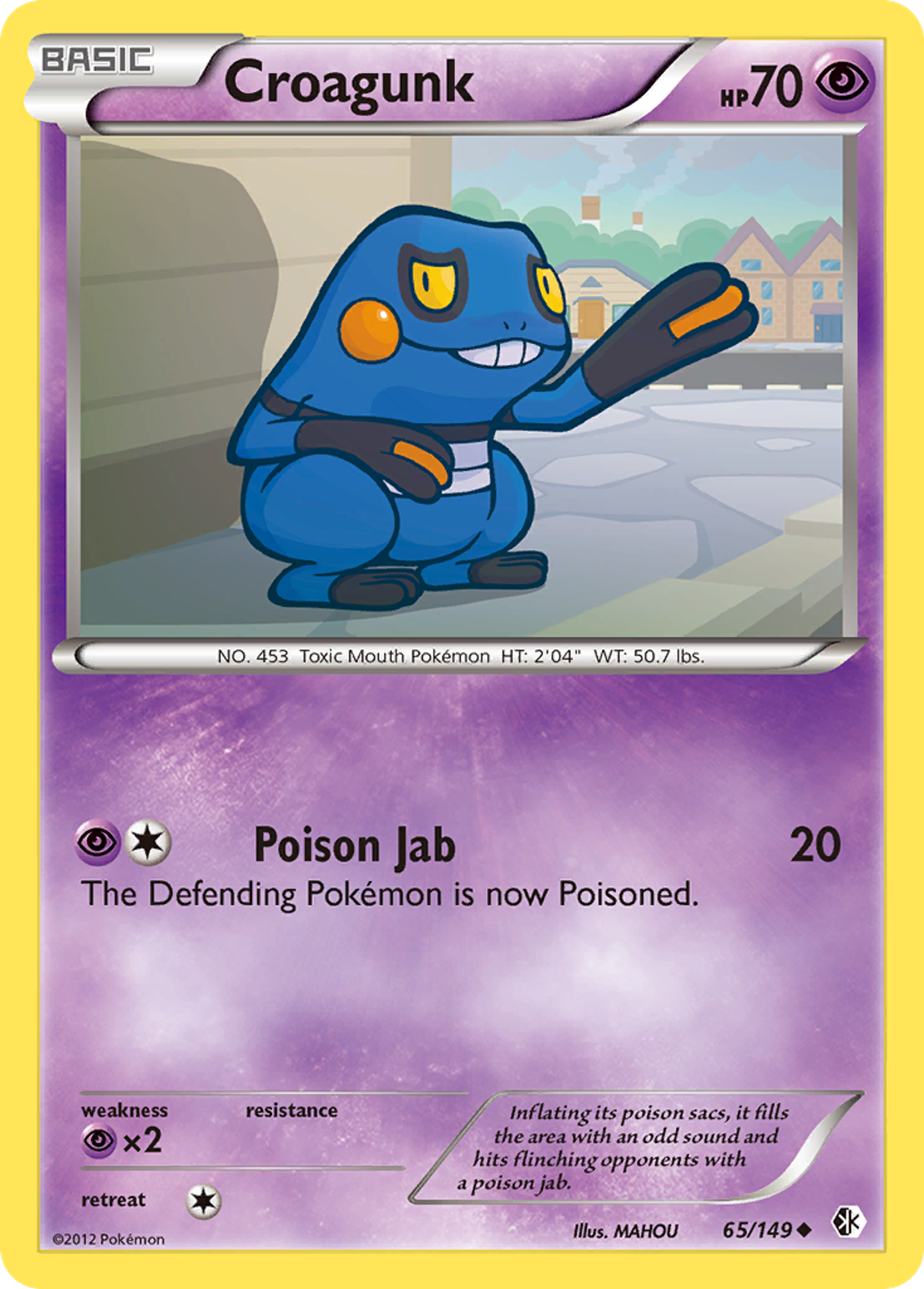 Croagunk — Boundaries Crossed — Pokemon