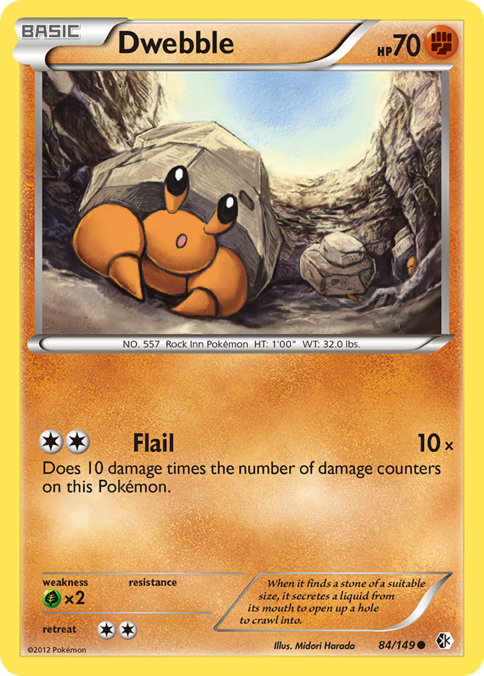 Dwebble — Boundaries Crossed — Pokemon