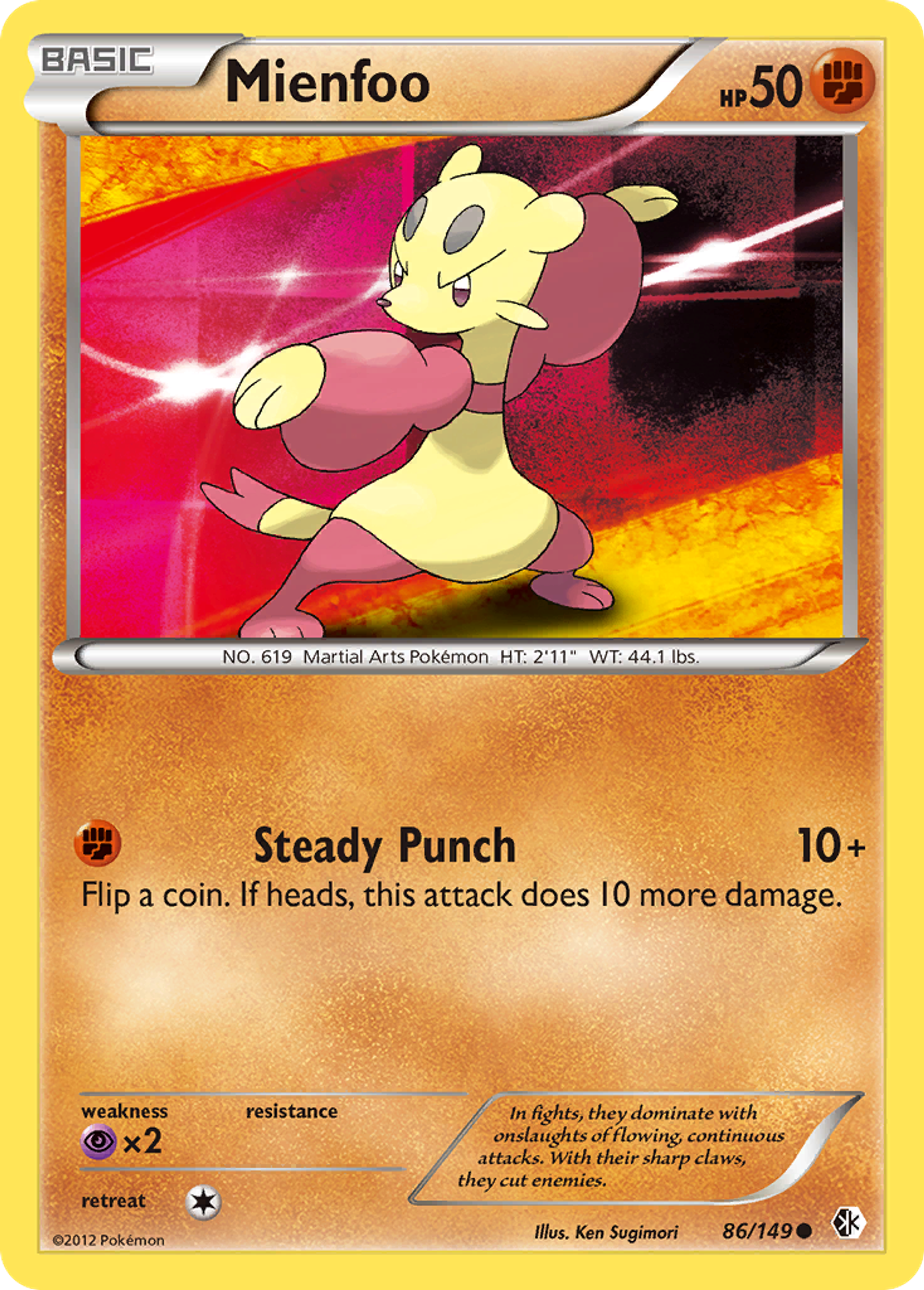 Mienfoo — Boundaries Crossed — Pokemon