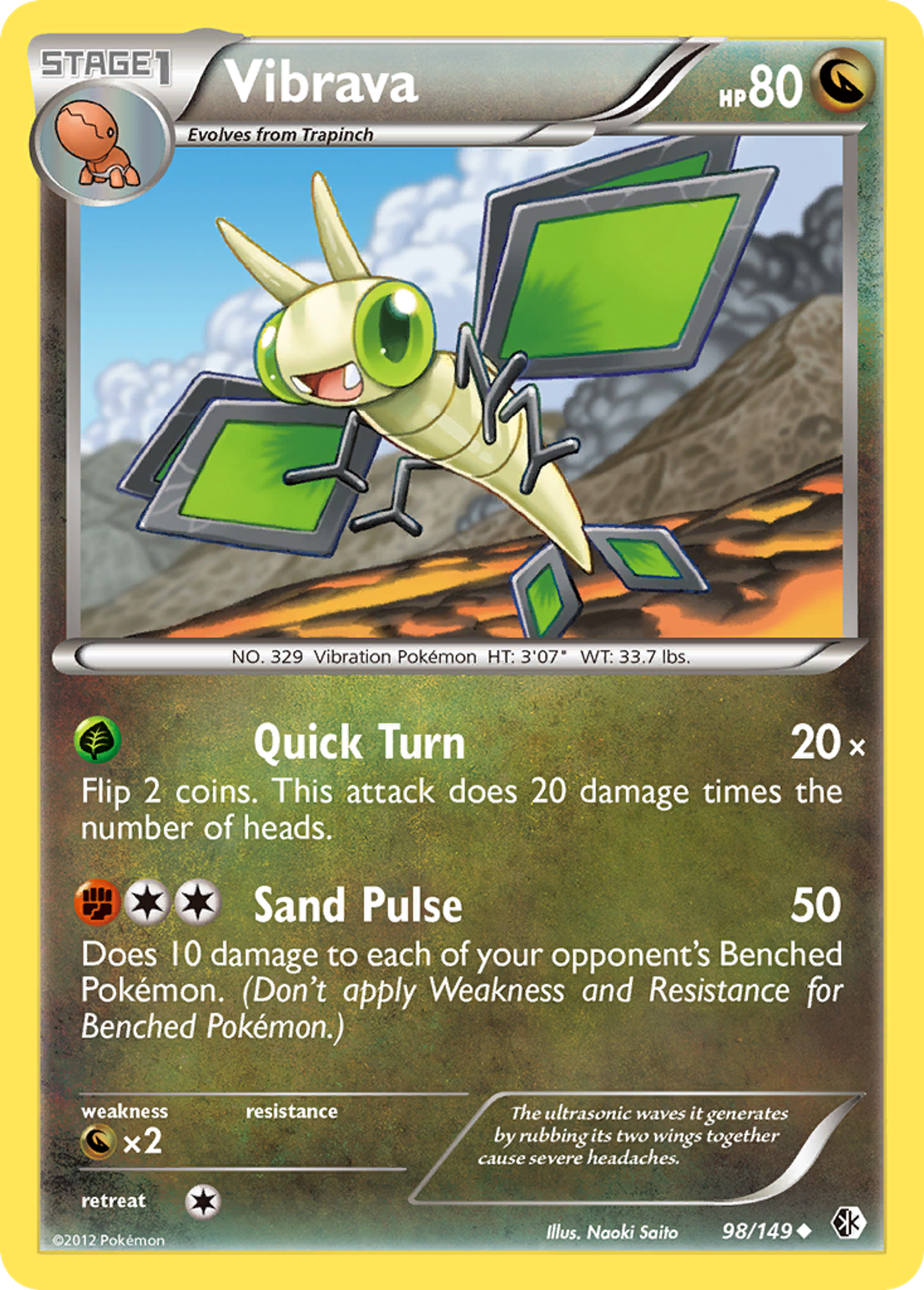 Vibrava — Boundaries Crossed — Pokemon