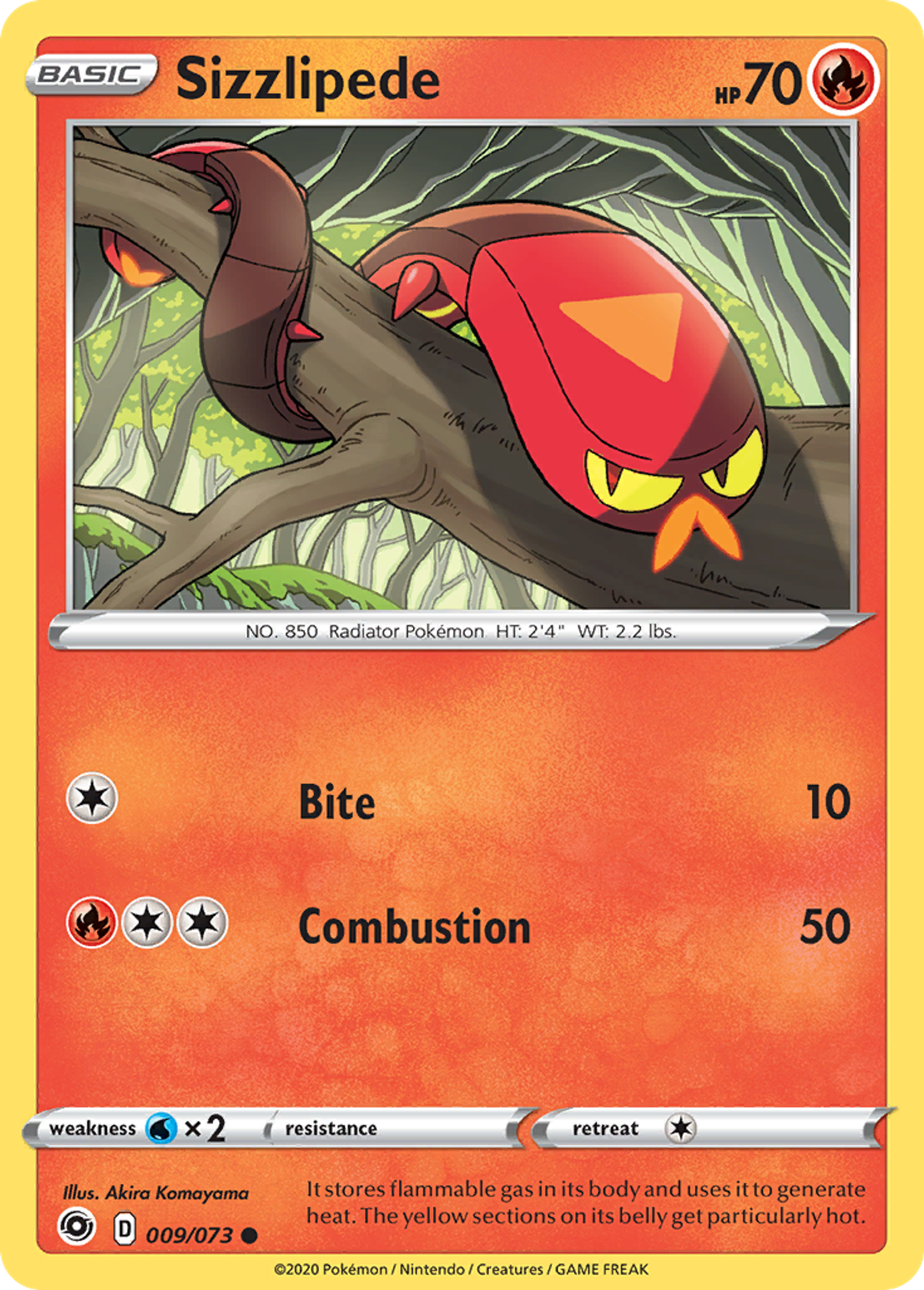Sizzlipede — Champion's Path — Pokémon