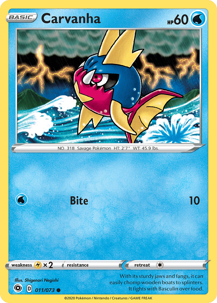 Carvanha — Champion's Path — Pokemon