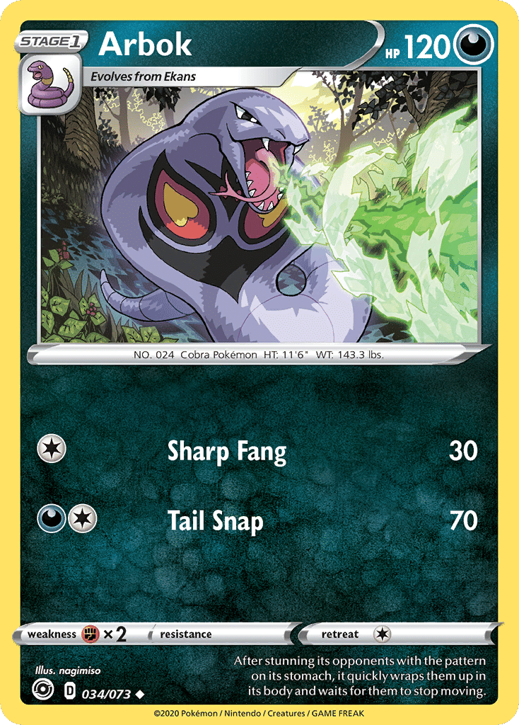 Arbok — Champion's Path — Pokemon