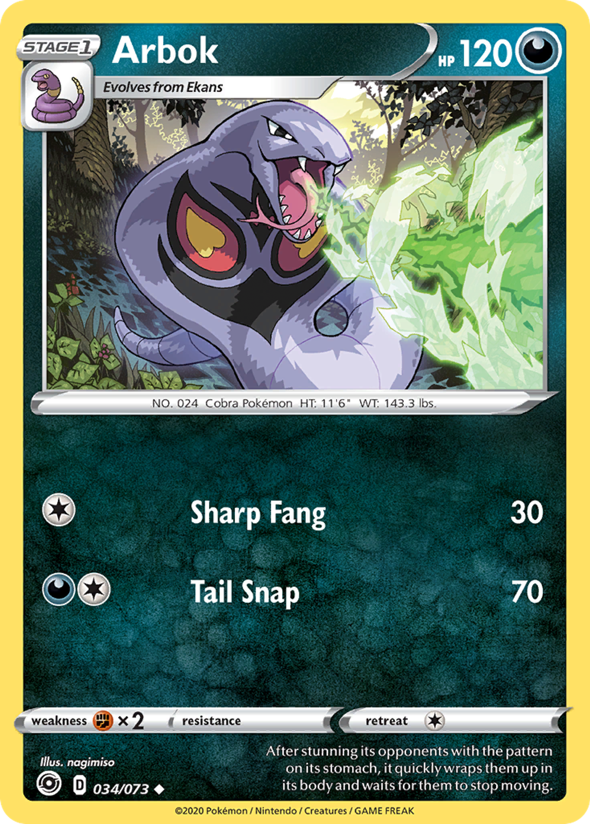 Arbok — Champion's Path — Pokémon