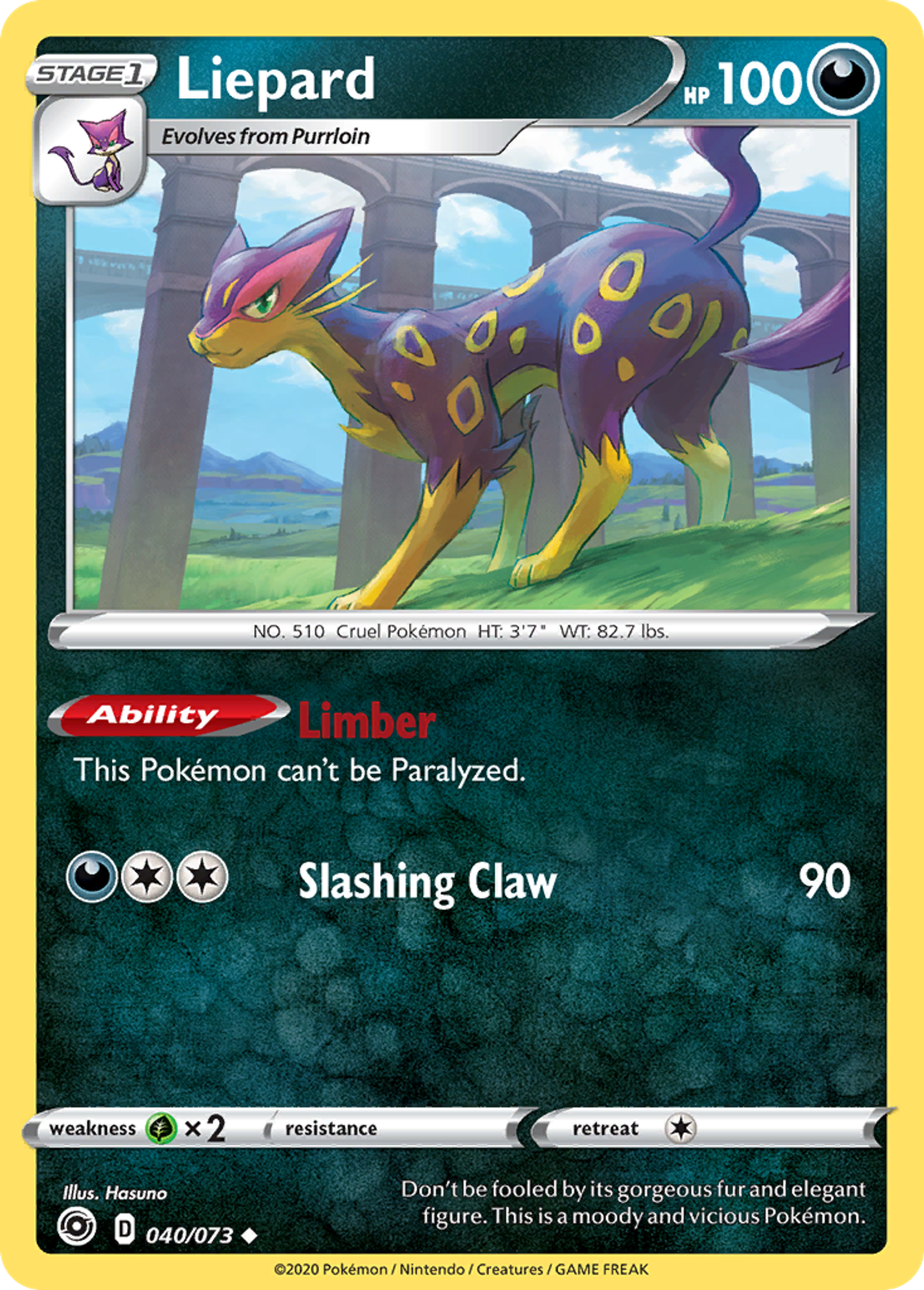 Liepard — Champion's Path — Pokémon