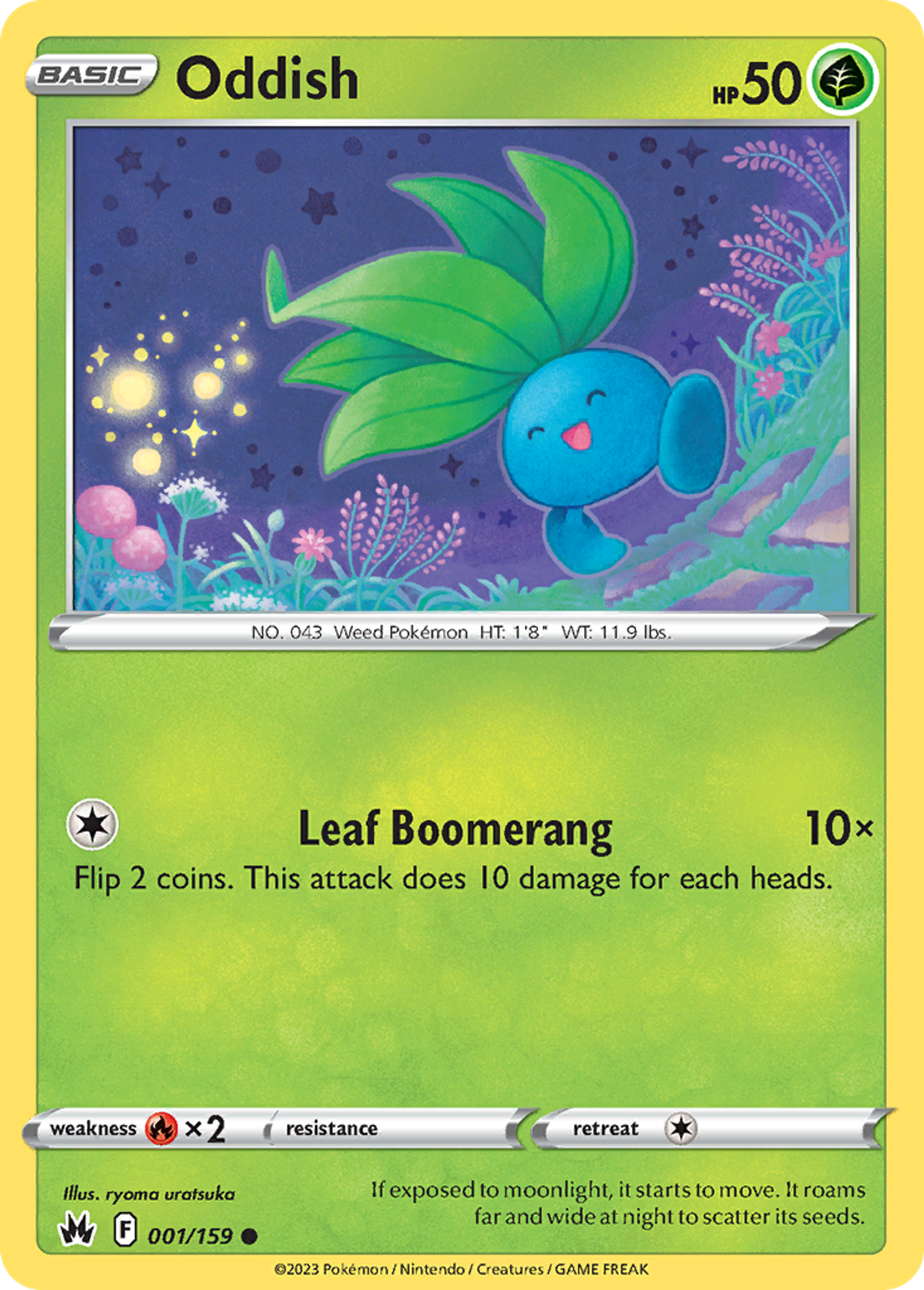 Oddish — Crown Zenith — Pokémon