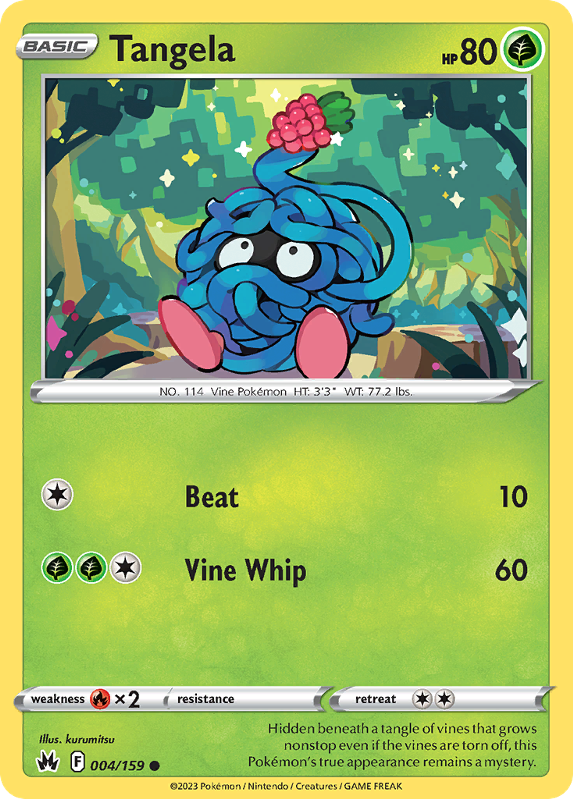 Tangela — Crown Zenith — Pokémon