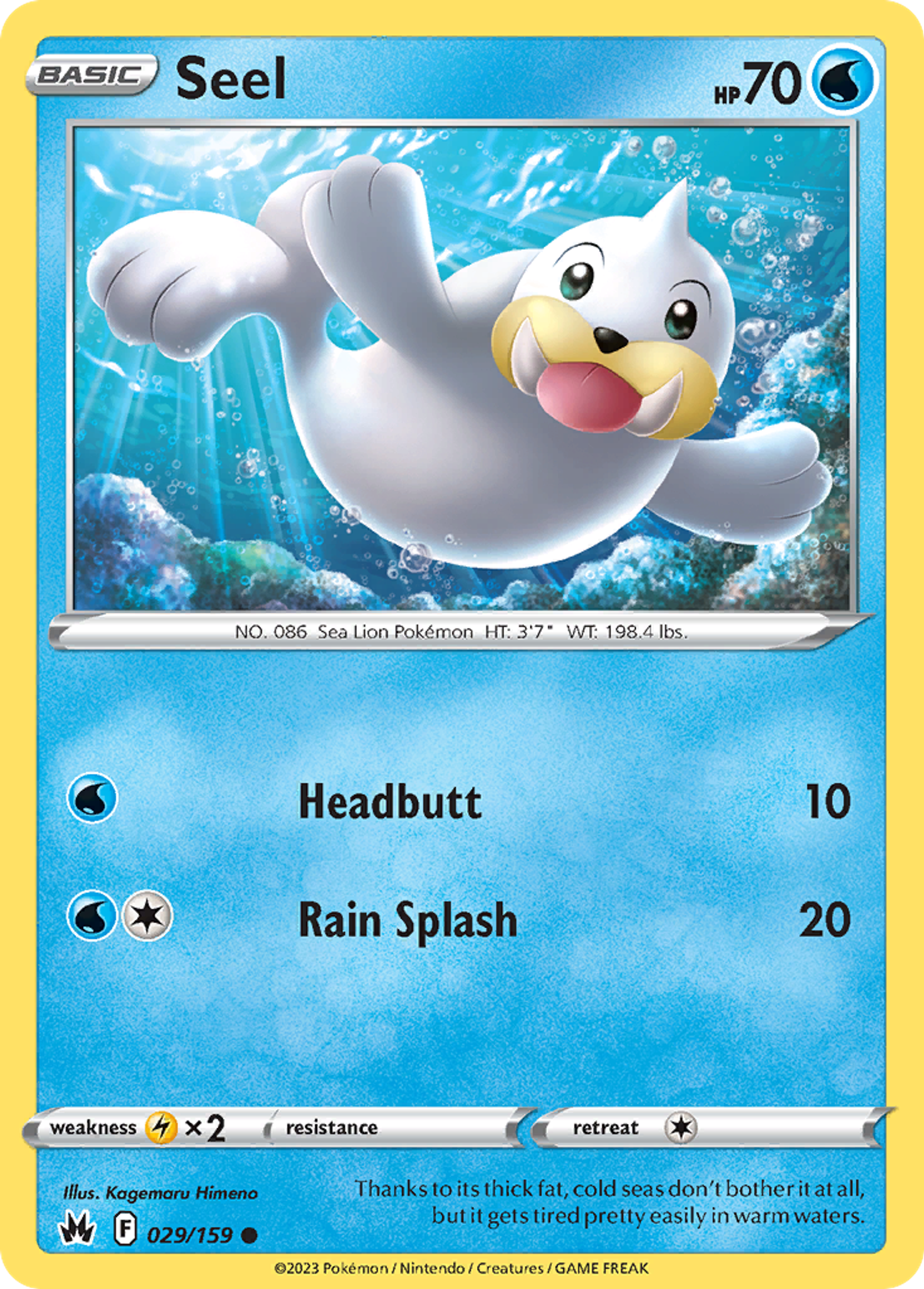 Otaria — Crown Zenith — Pokémon