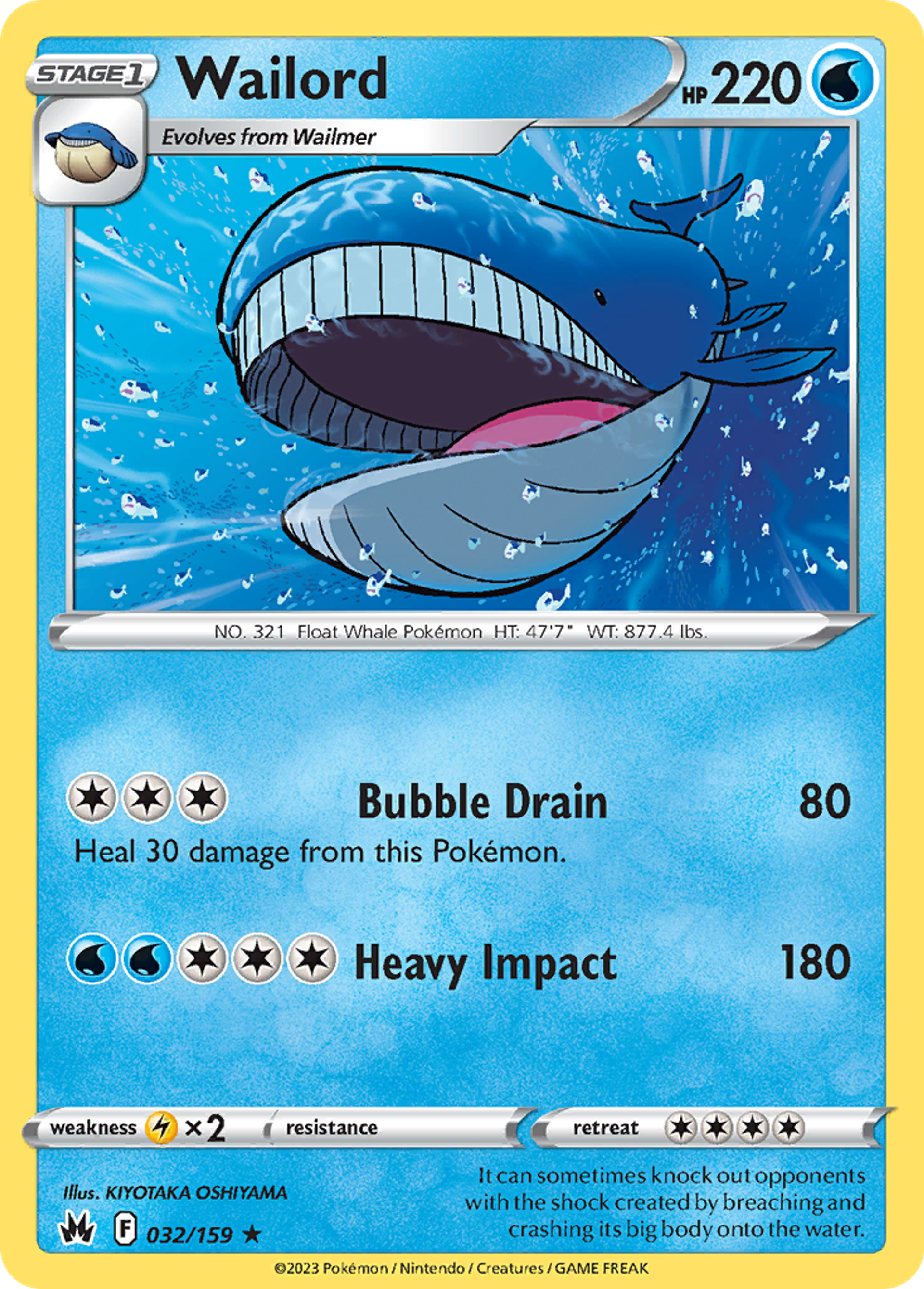 Wailord — Crown Zenith — Pokémon