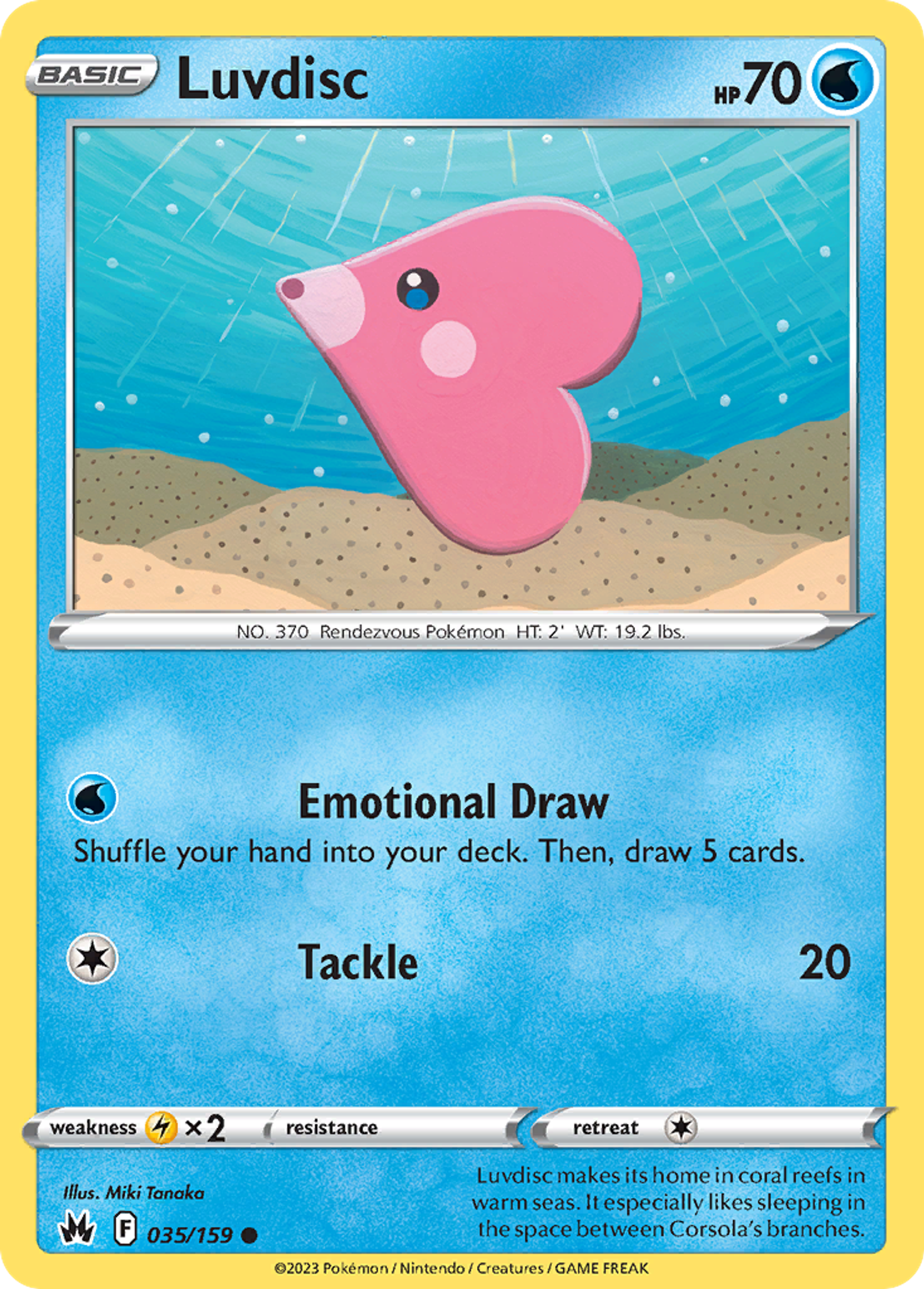 Lovdisc — Crown Zenith — Pokémon