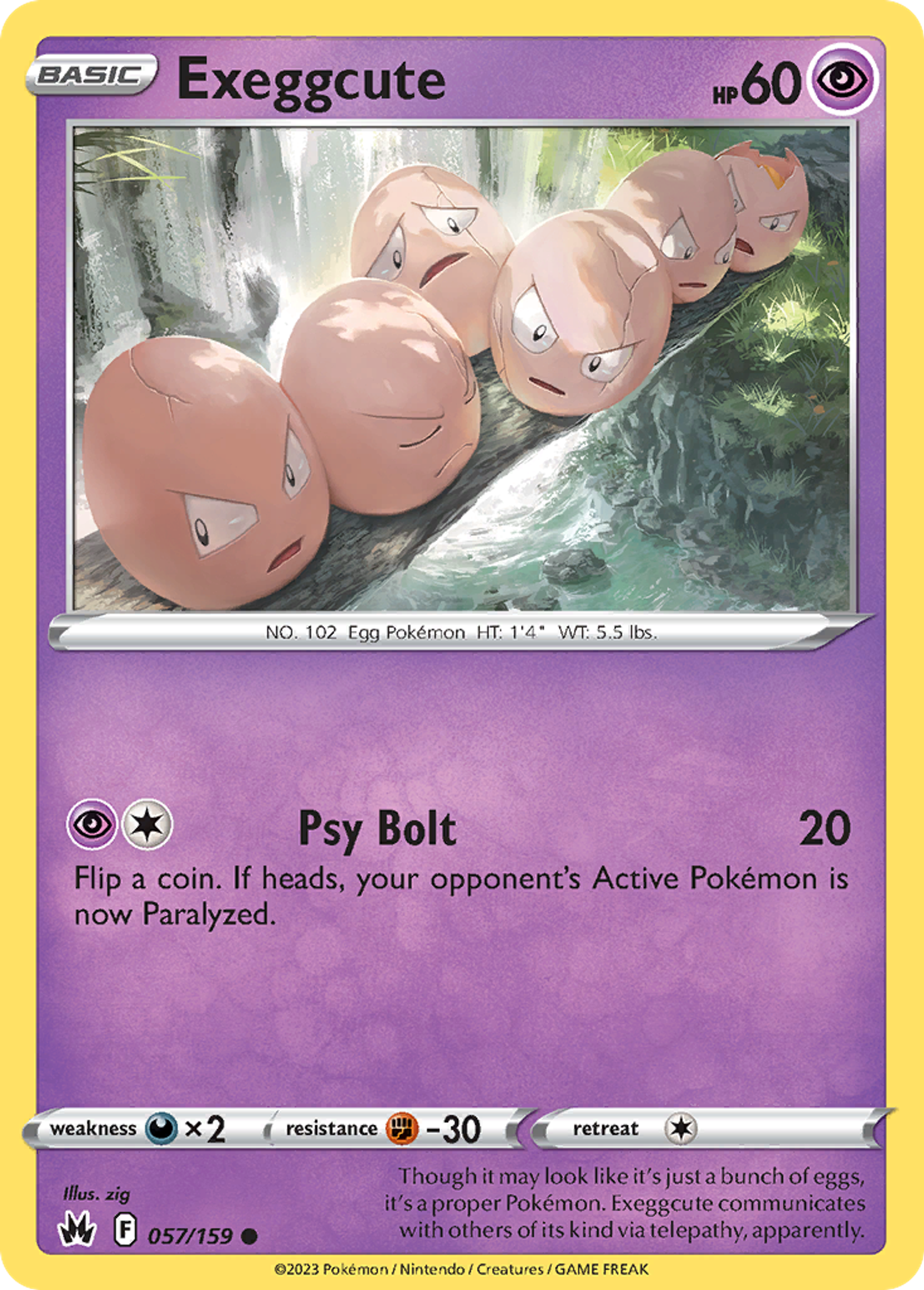 Exeggcute — Crown Zenith — Pokémon