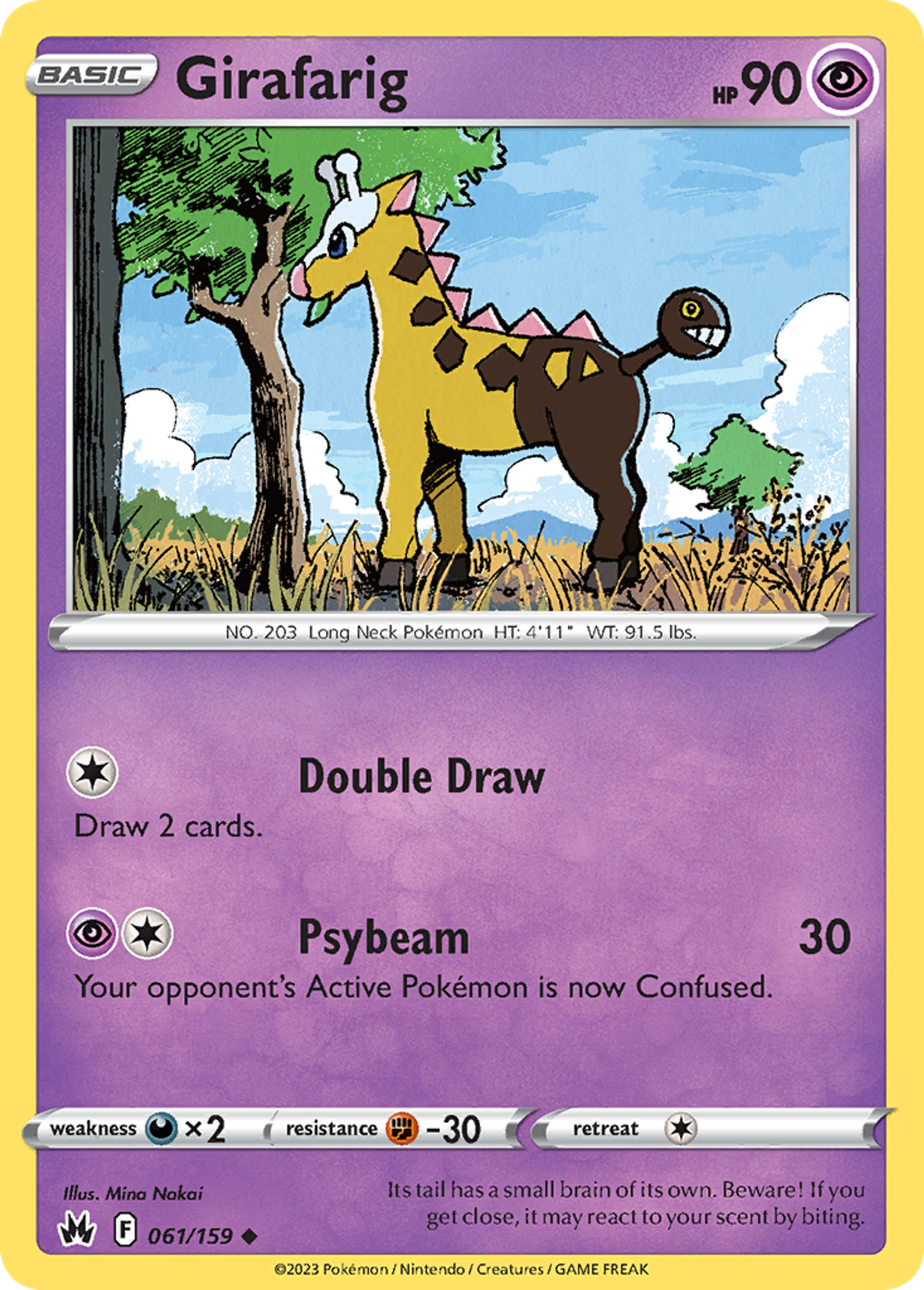 Girafarig — Crown Zenith — Pokémon