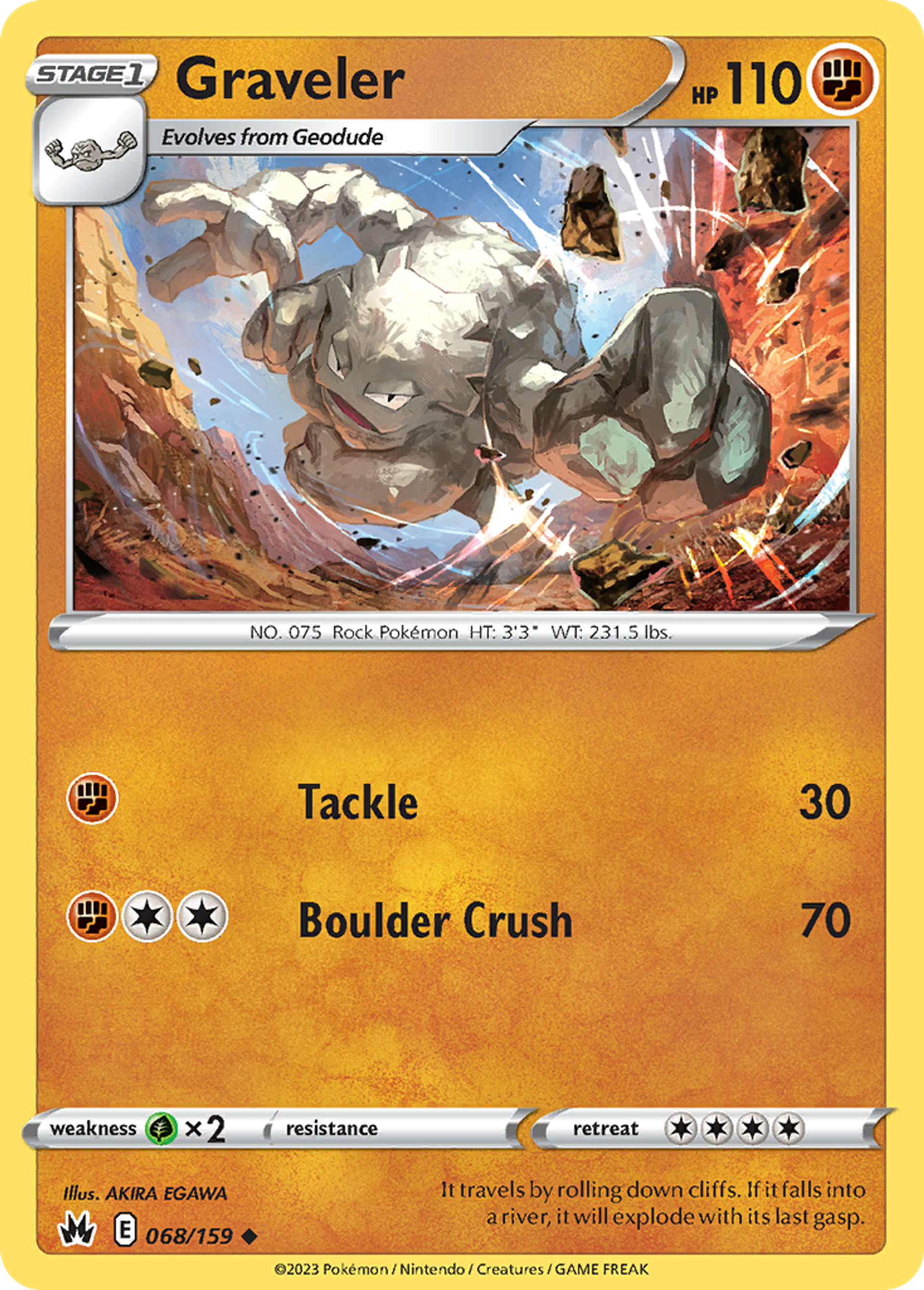 Graveler — Crown Zenith — Pokémon