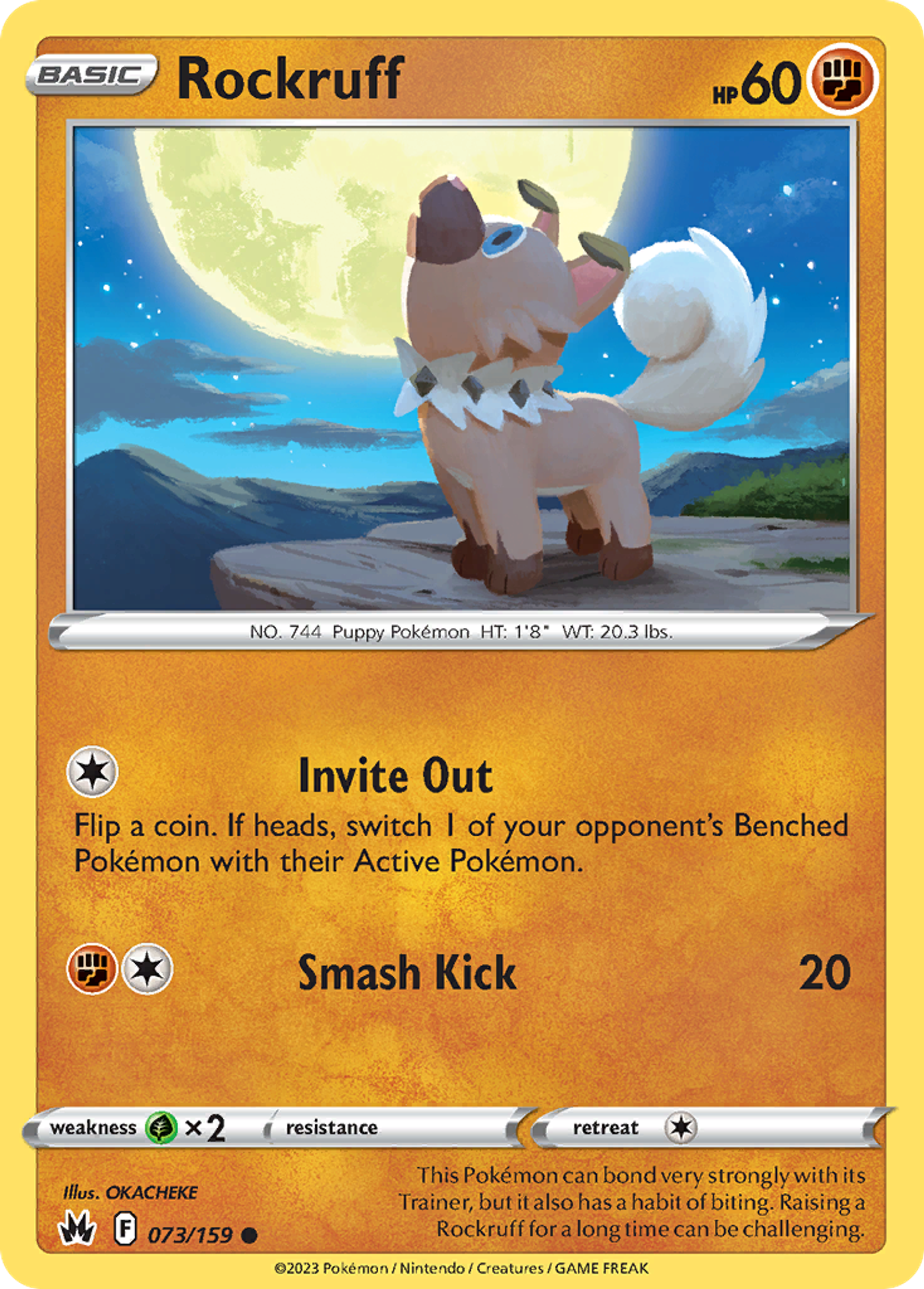Rockruff — Crown Zenith — Pokémon