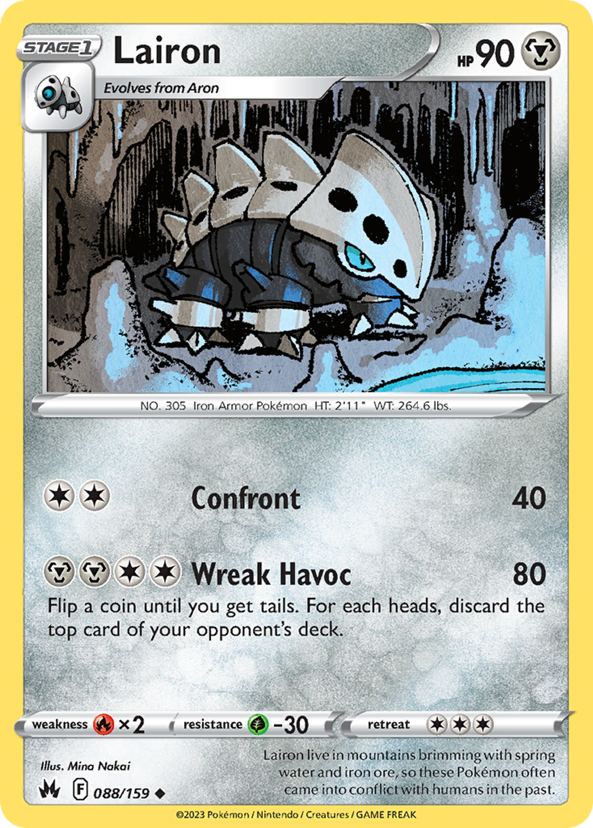 Lairon — Crown Zenith — Pokémon