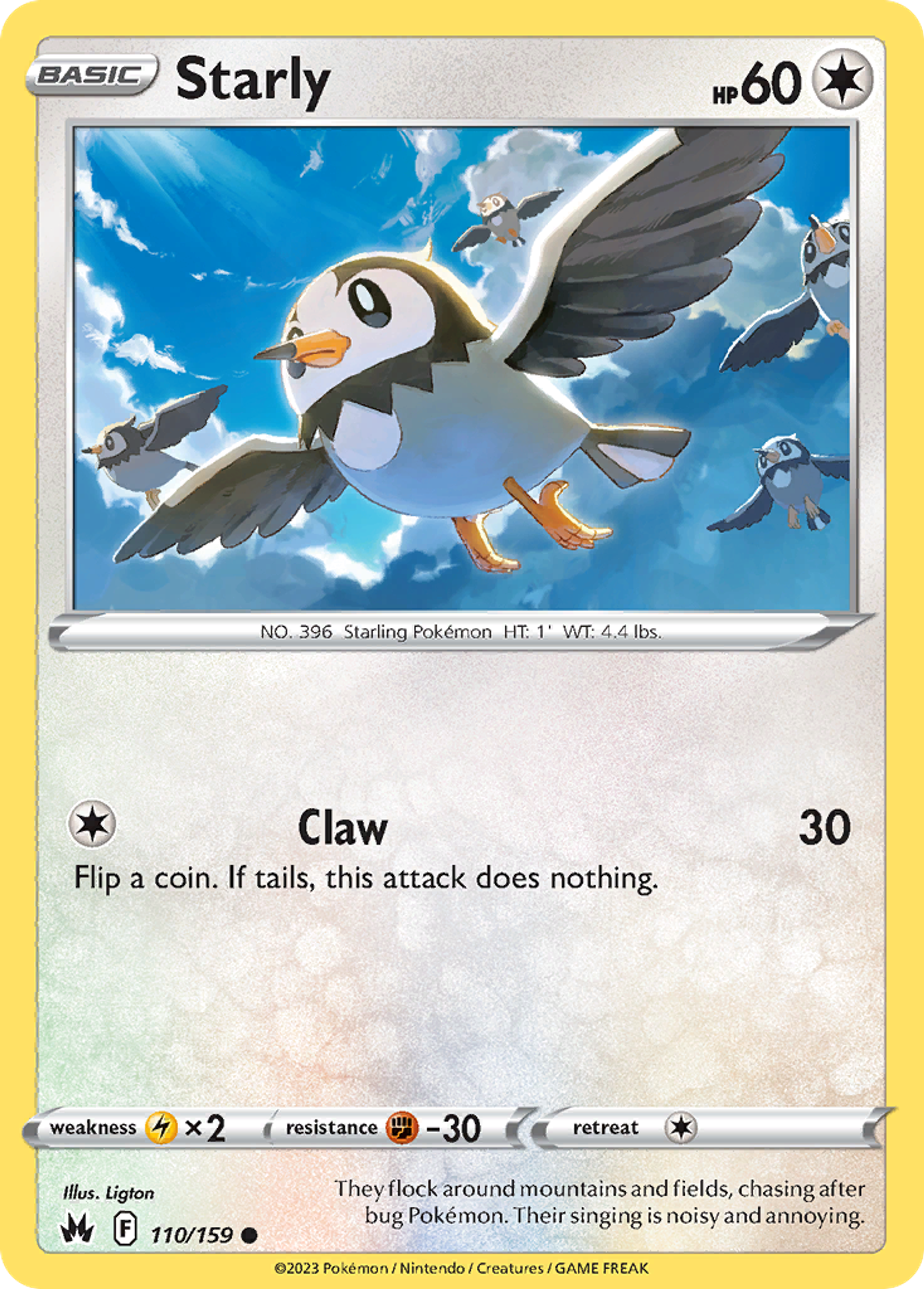 Starly — Crown Zenith — Pokémon